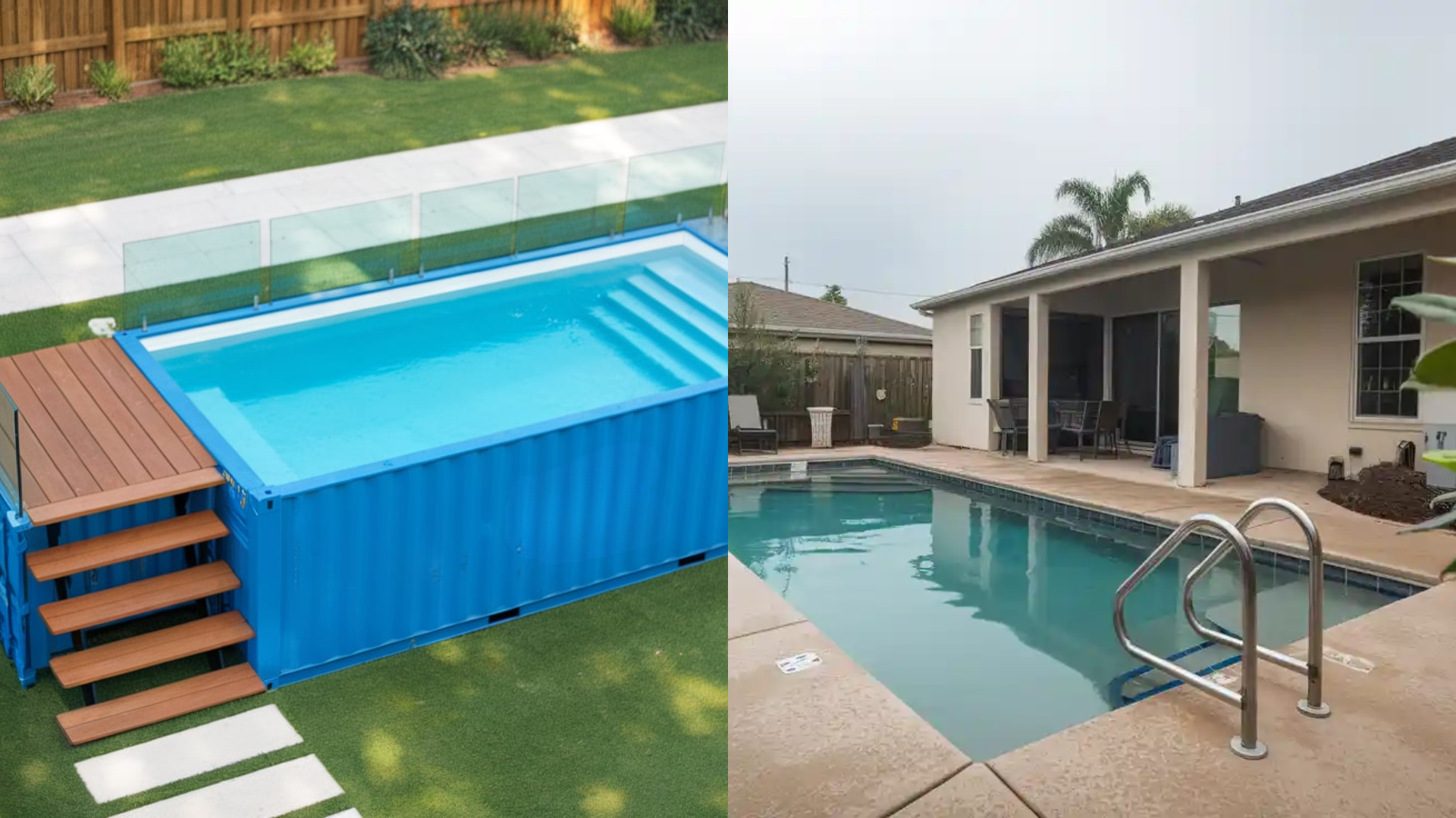 Shipping Container Pool vs. Traditional Pool