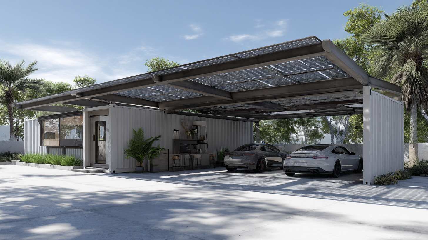 carport hybrid container garage