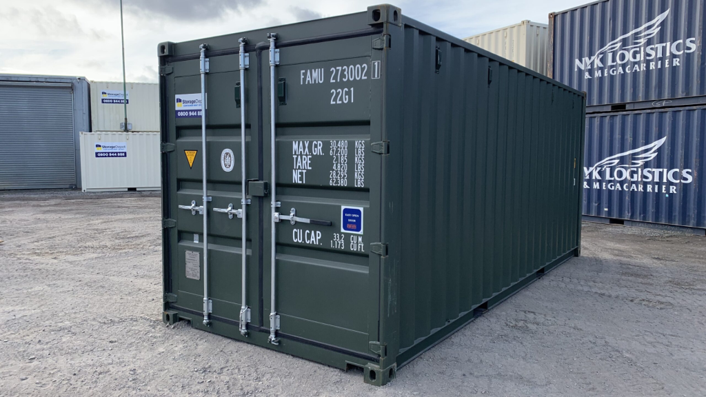how much does a 20ft shipping container weigh