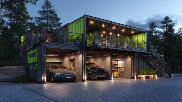 14 Creative Shipping Container Garage Ideas - Jack Cooper