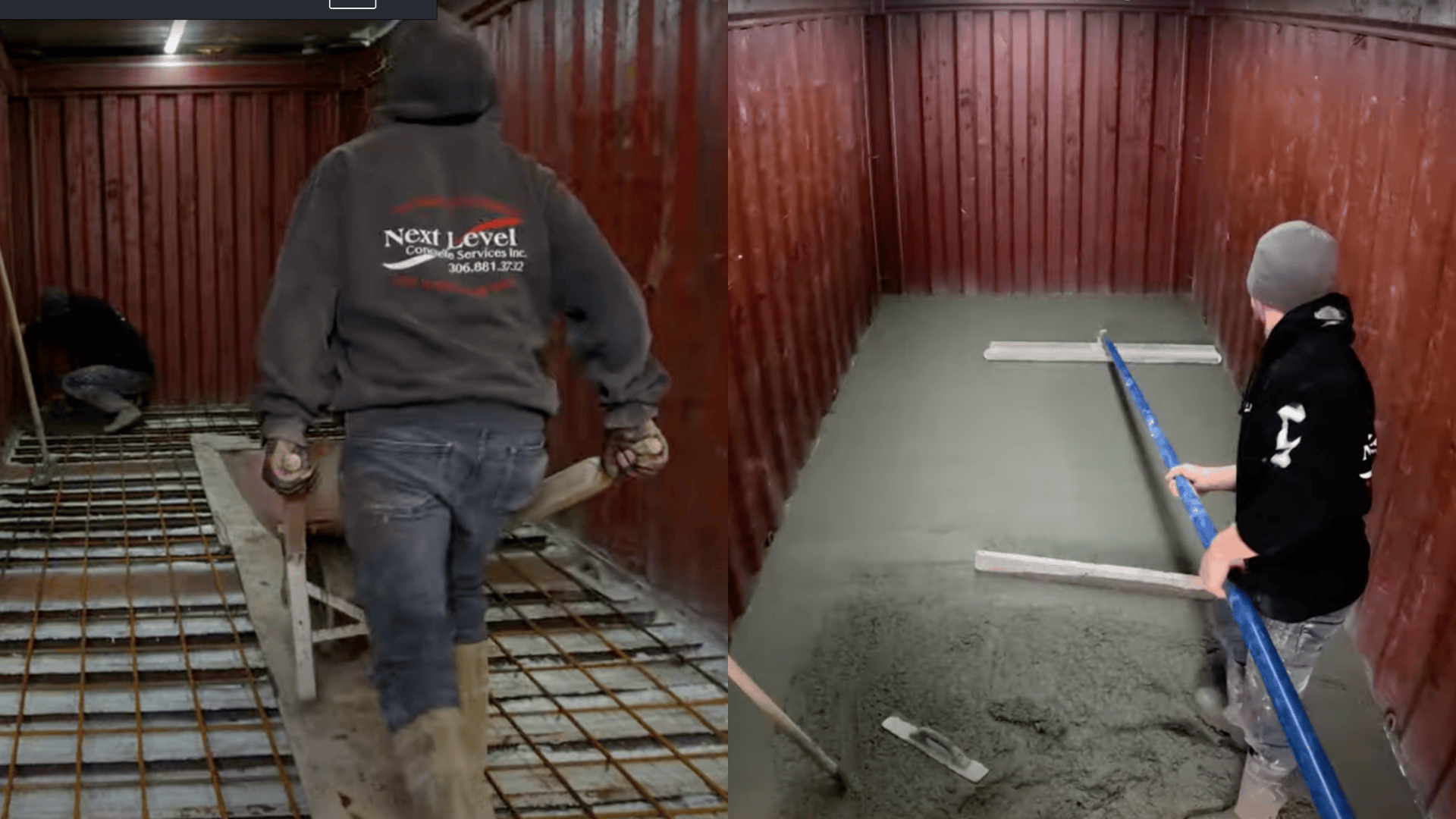 pour-and-level-the-concrete-slab