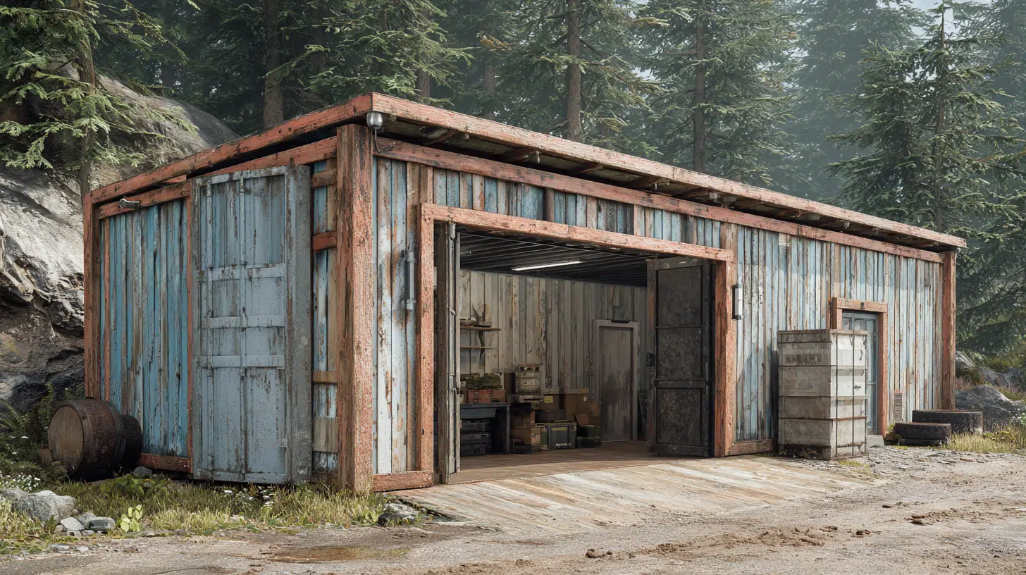 rustic garage