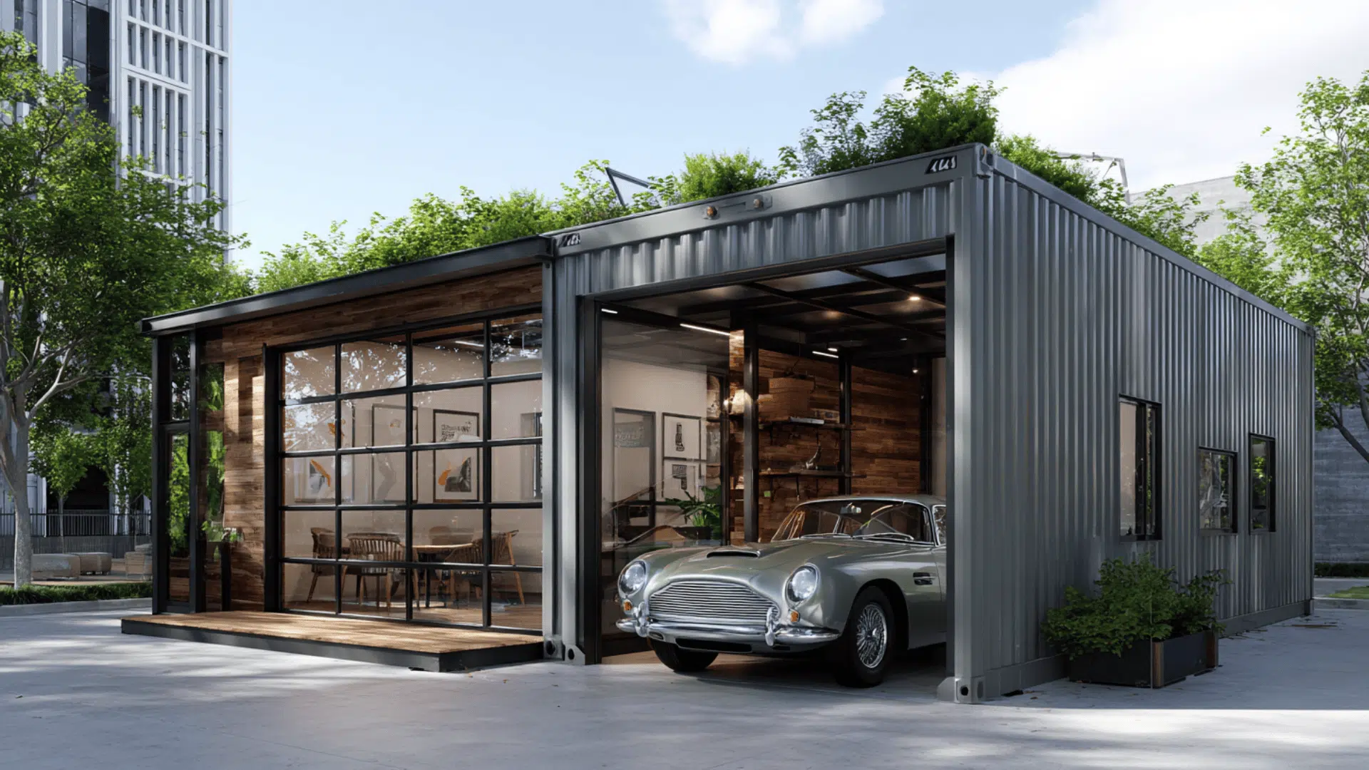 shipping container garage