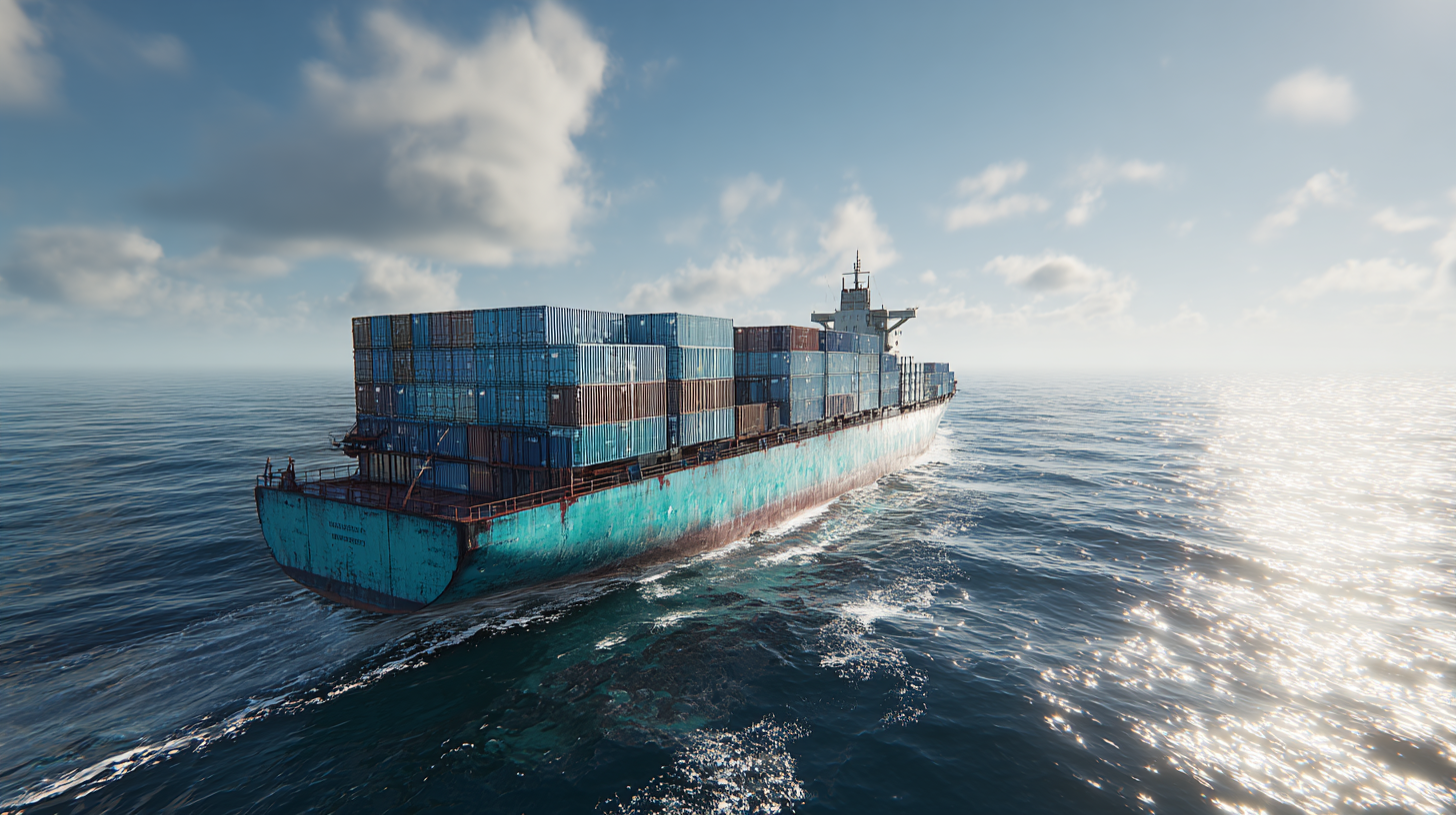 shipping containers from ship
