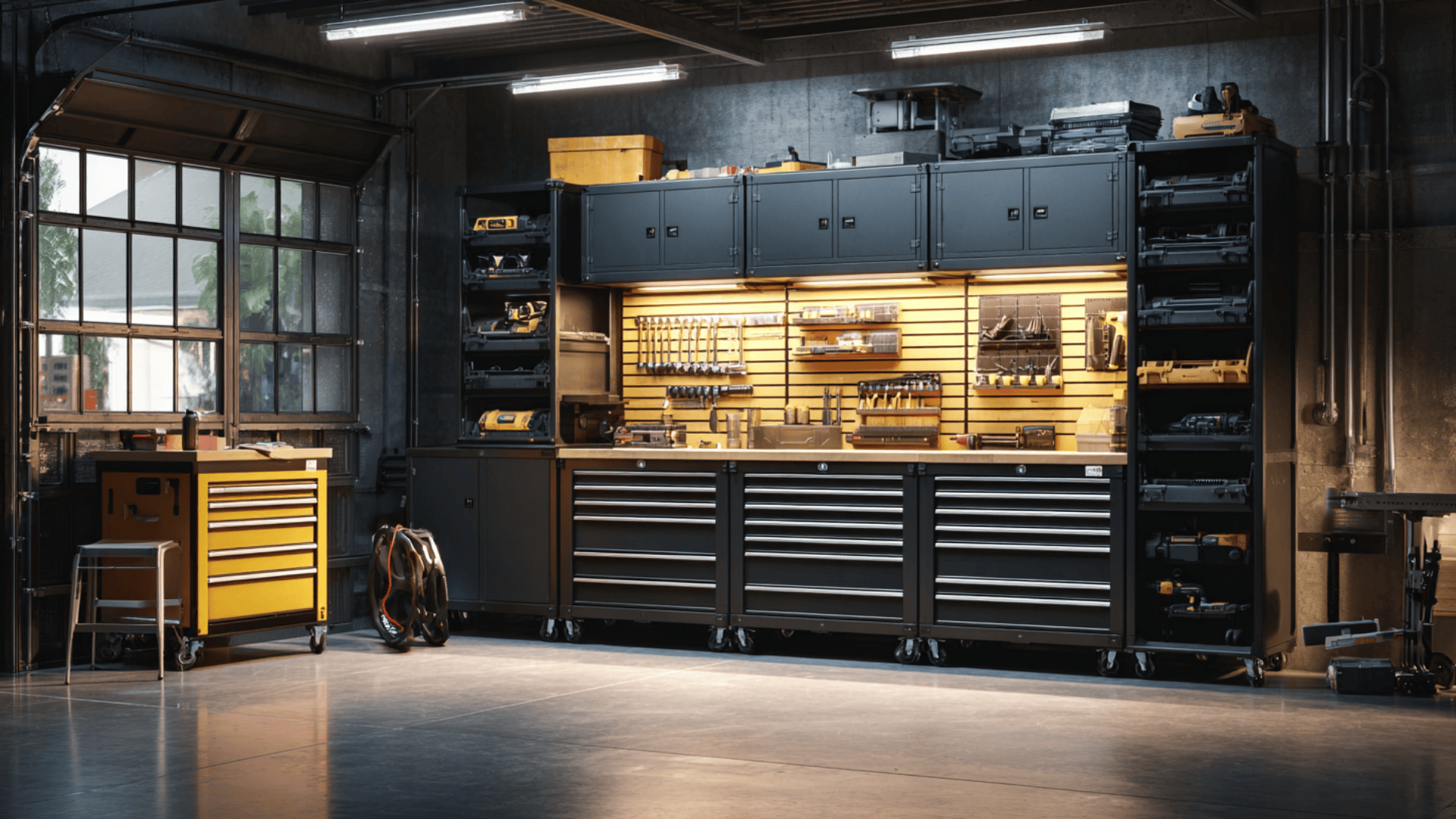 add a tool storage cabinet