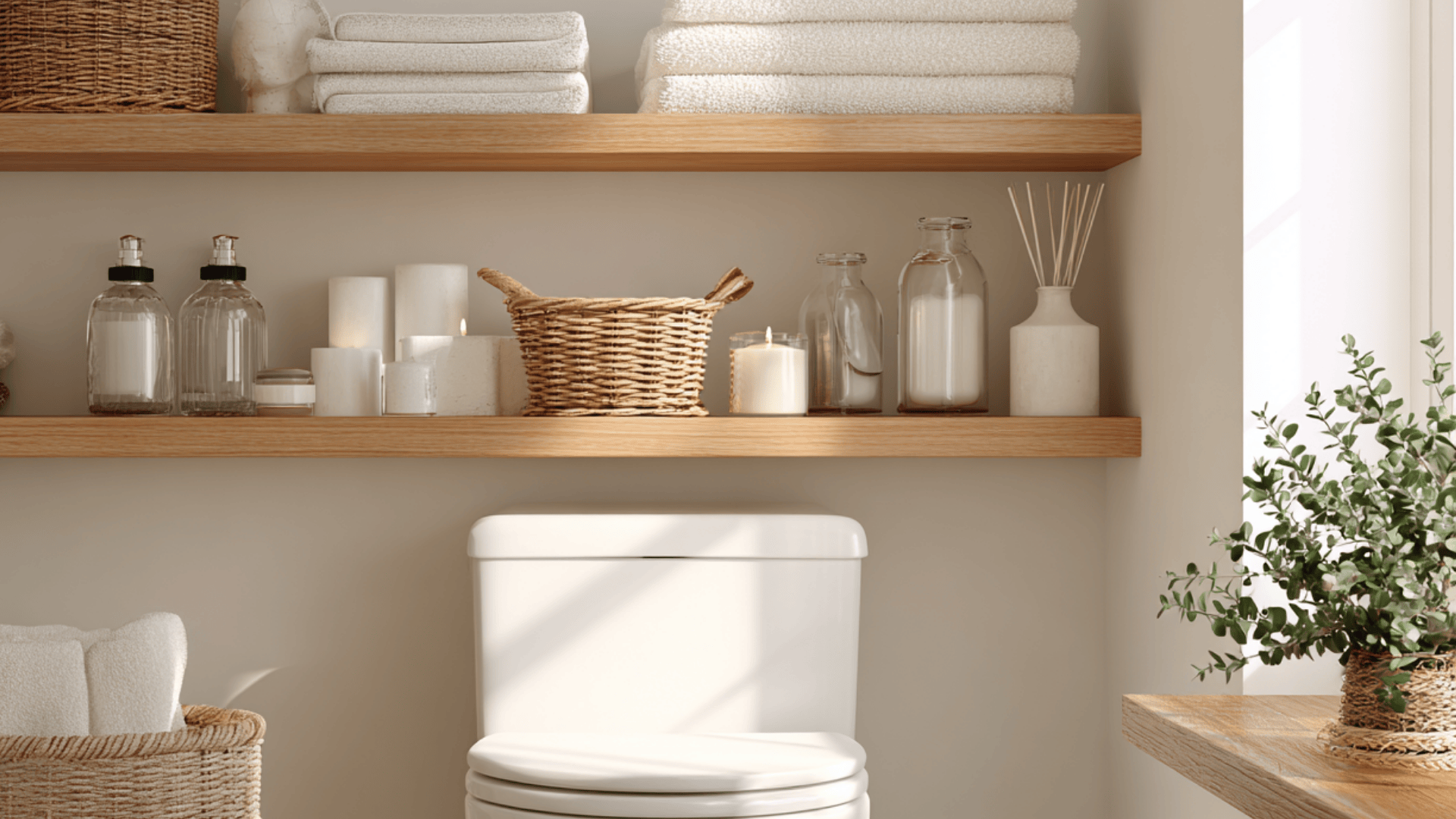 Add Over the Toilet Shelves