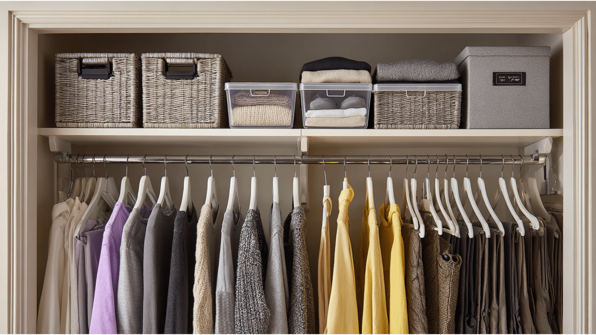 optimize closet and wardrobe space