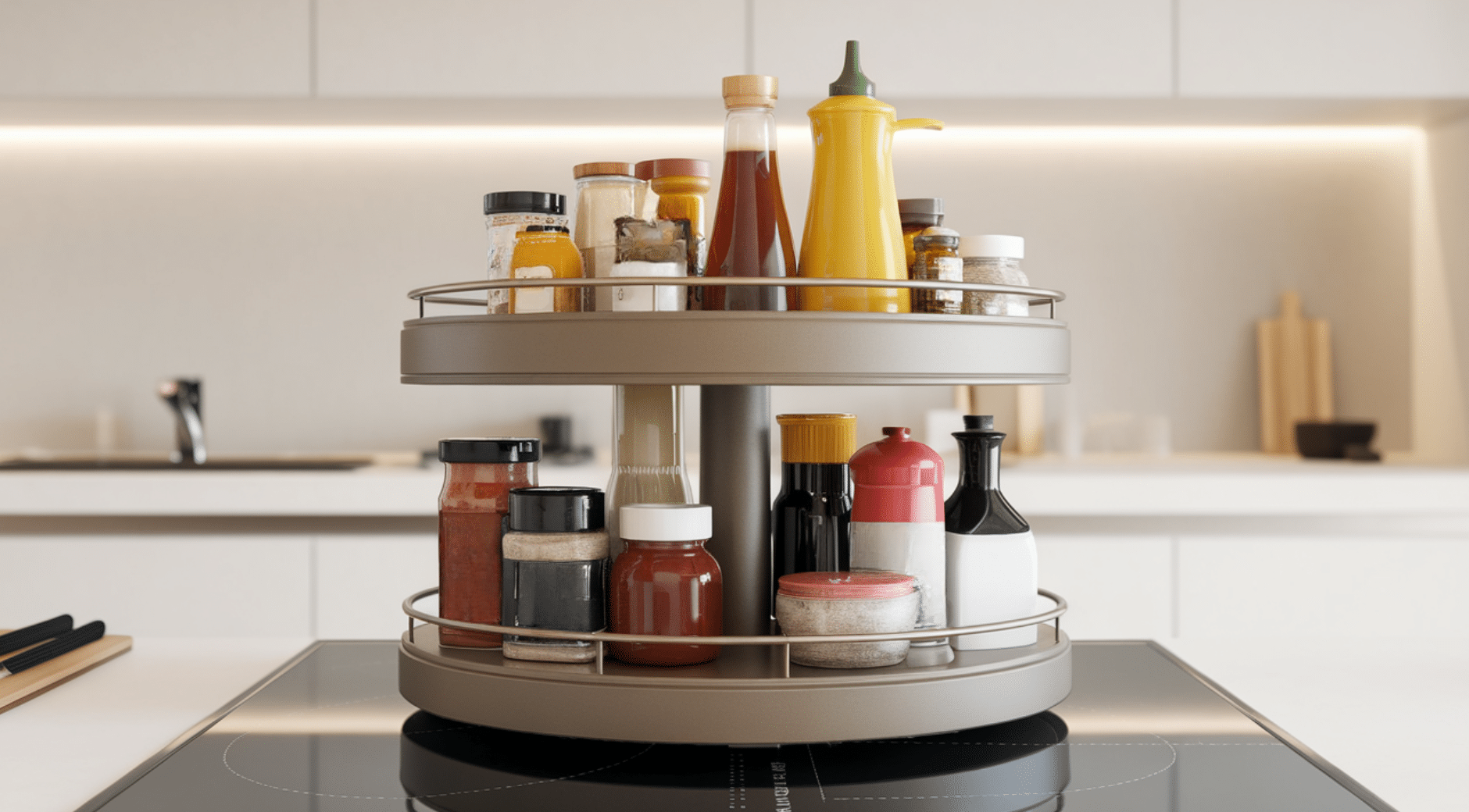 Try a Lazy Susan
