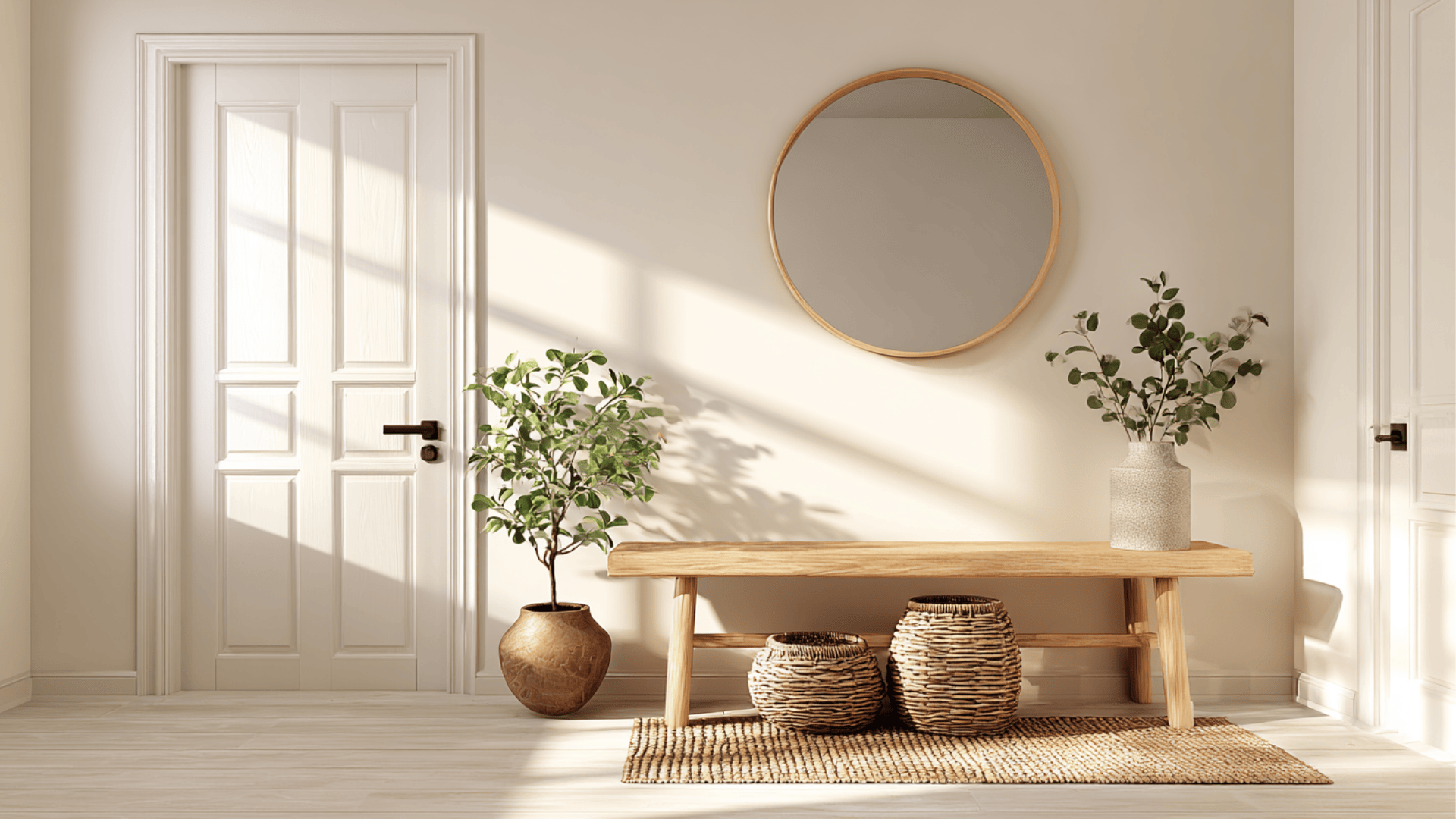 use entryway baskets
