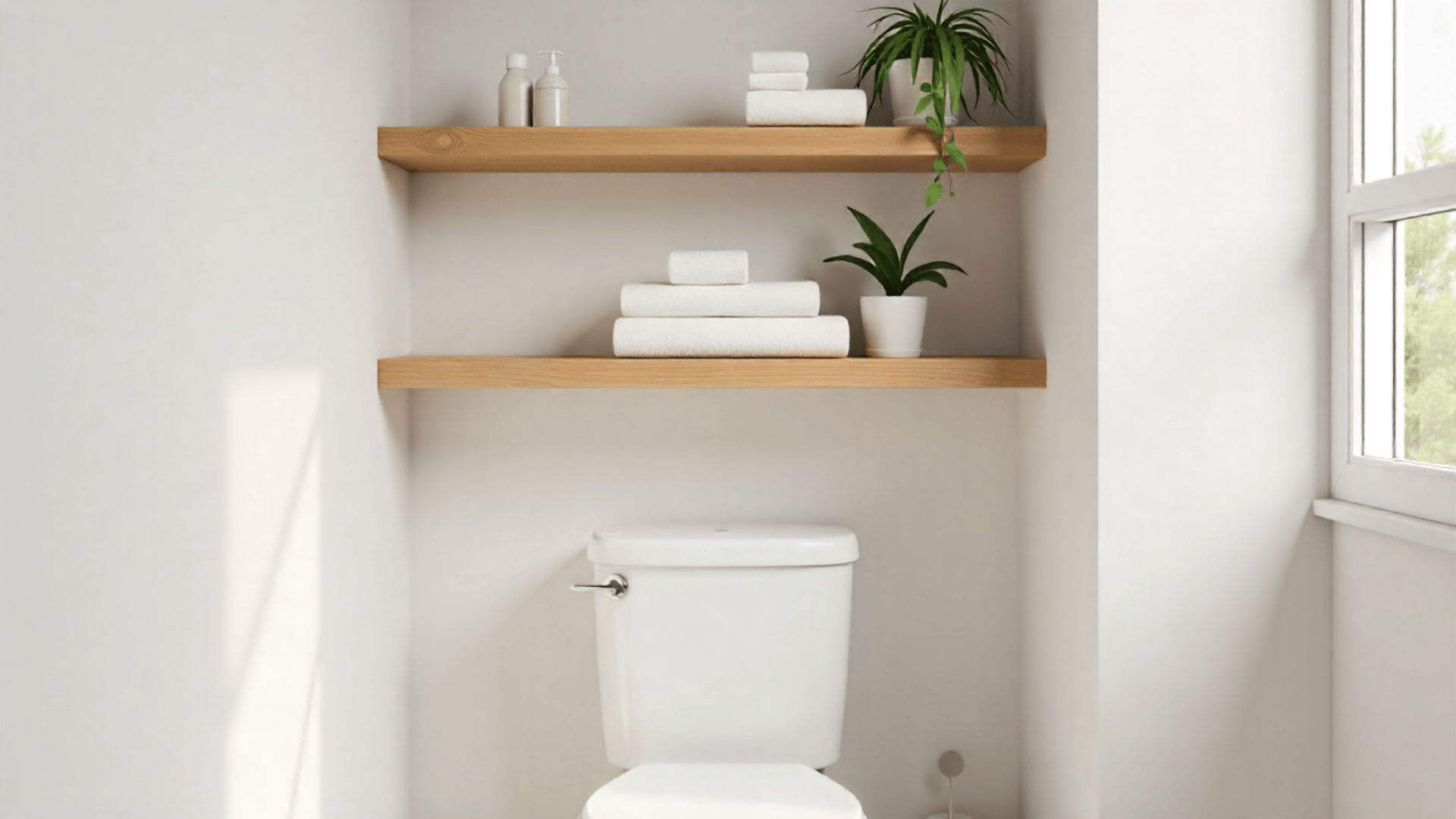 add floating shelves