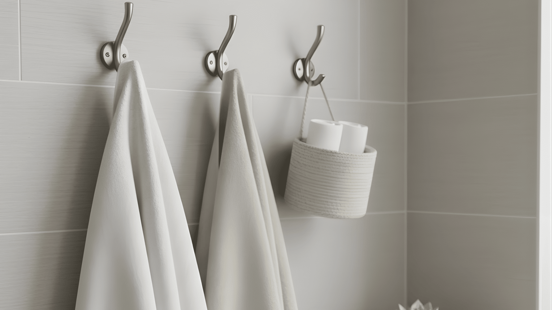 add wall hooks for storage