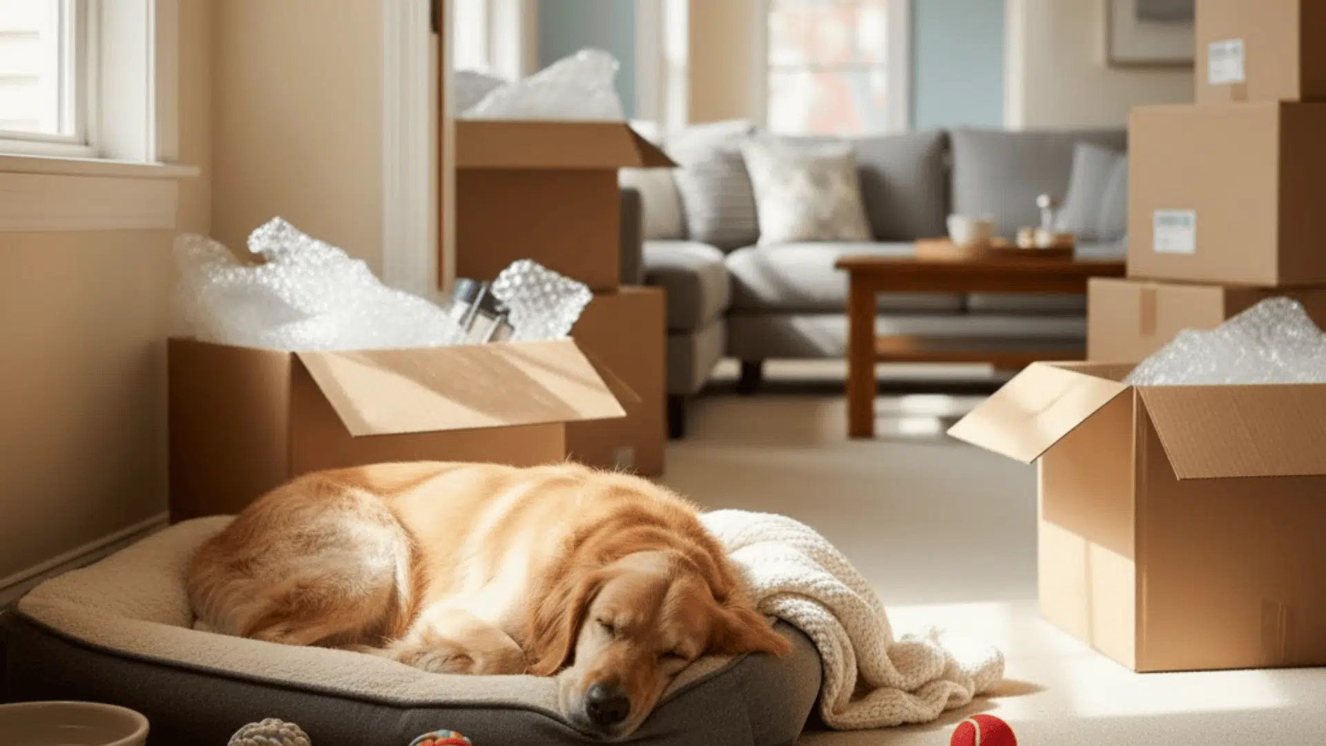 arriving and settling into a new home