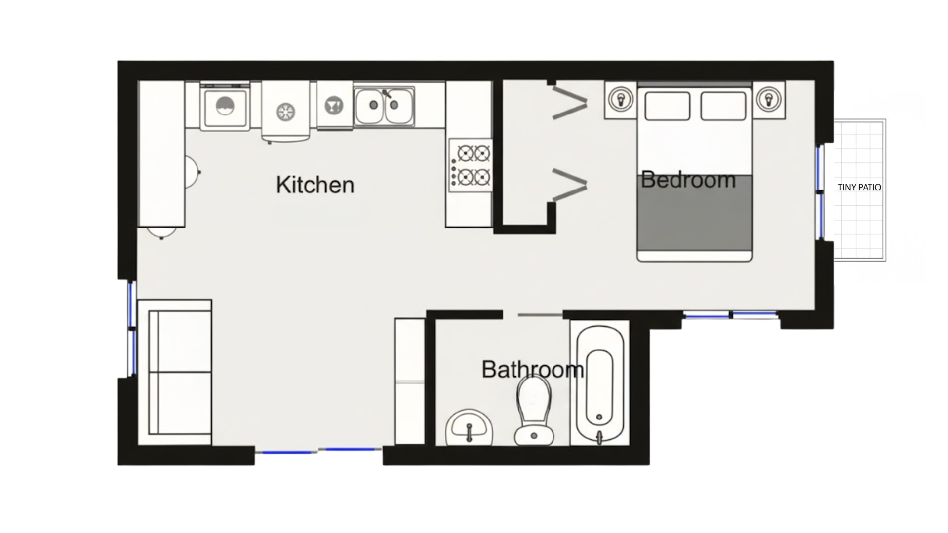 backyard adu studio small house floor plans