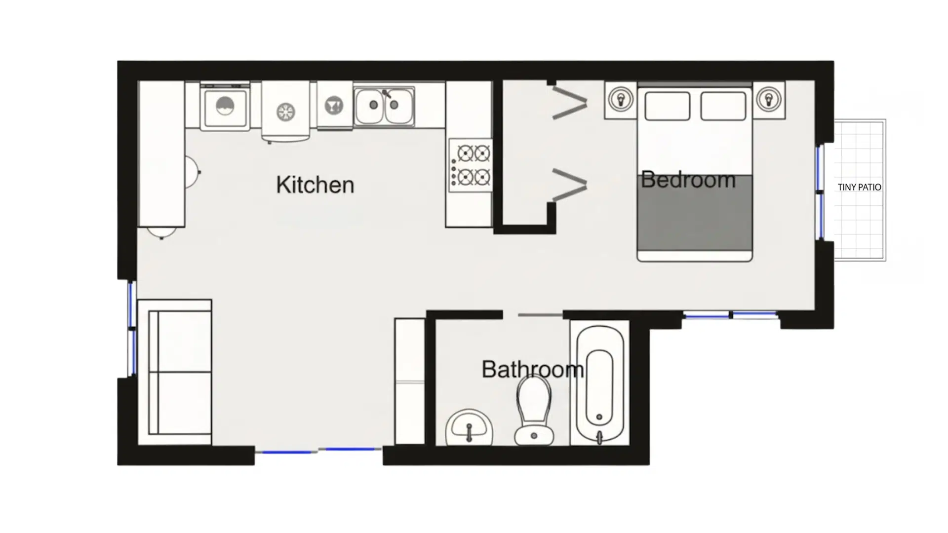 backyard adu studio small house floor plans