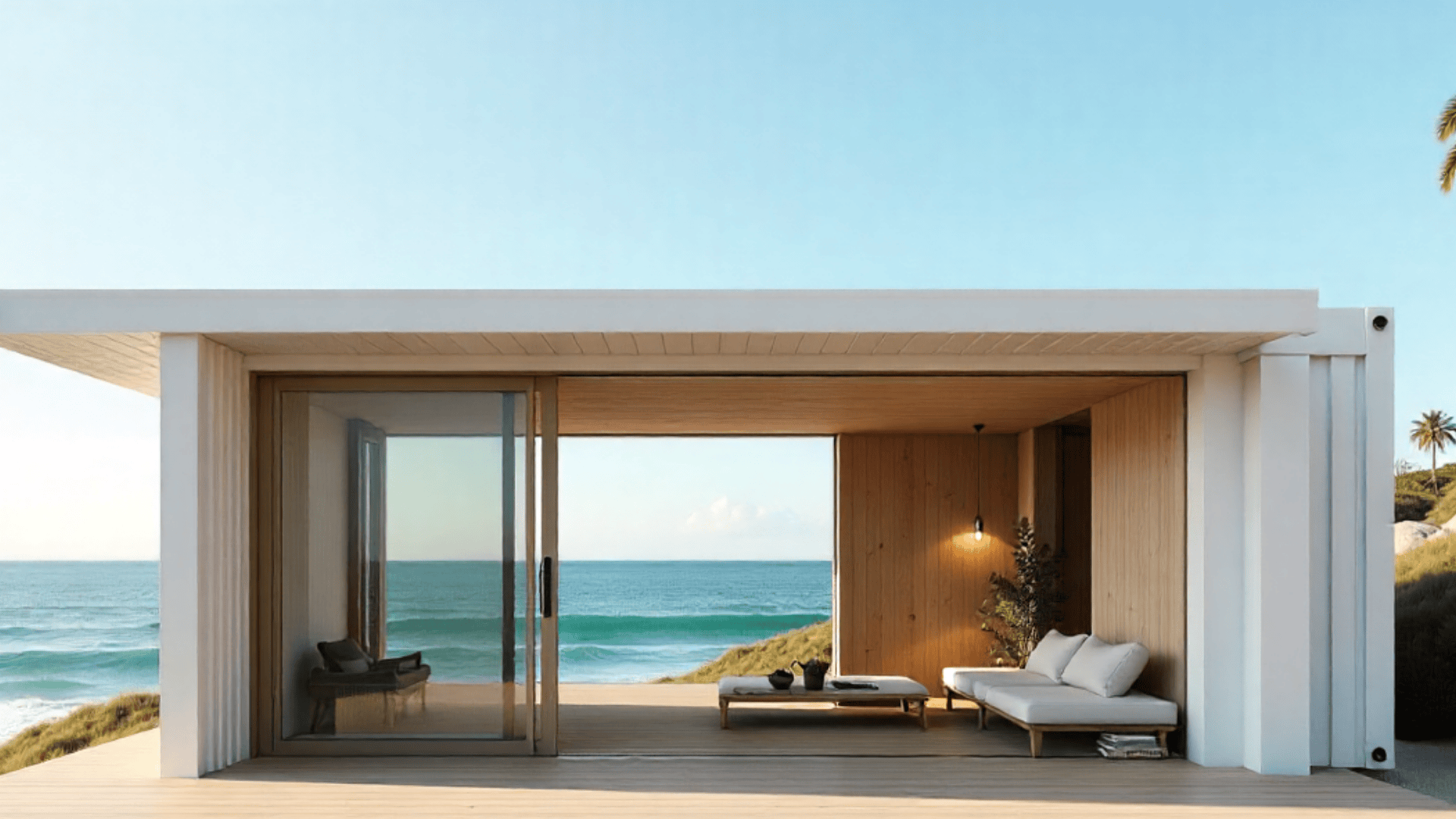 beachfront container home