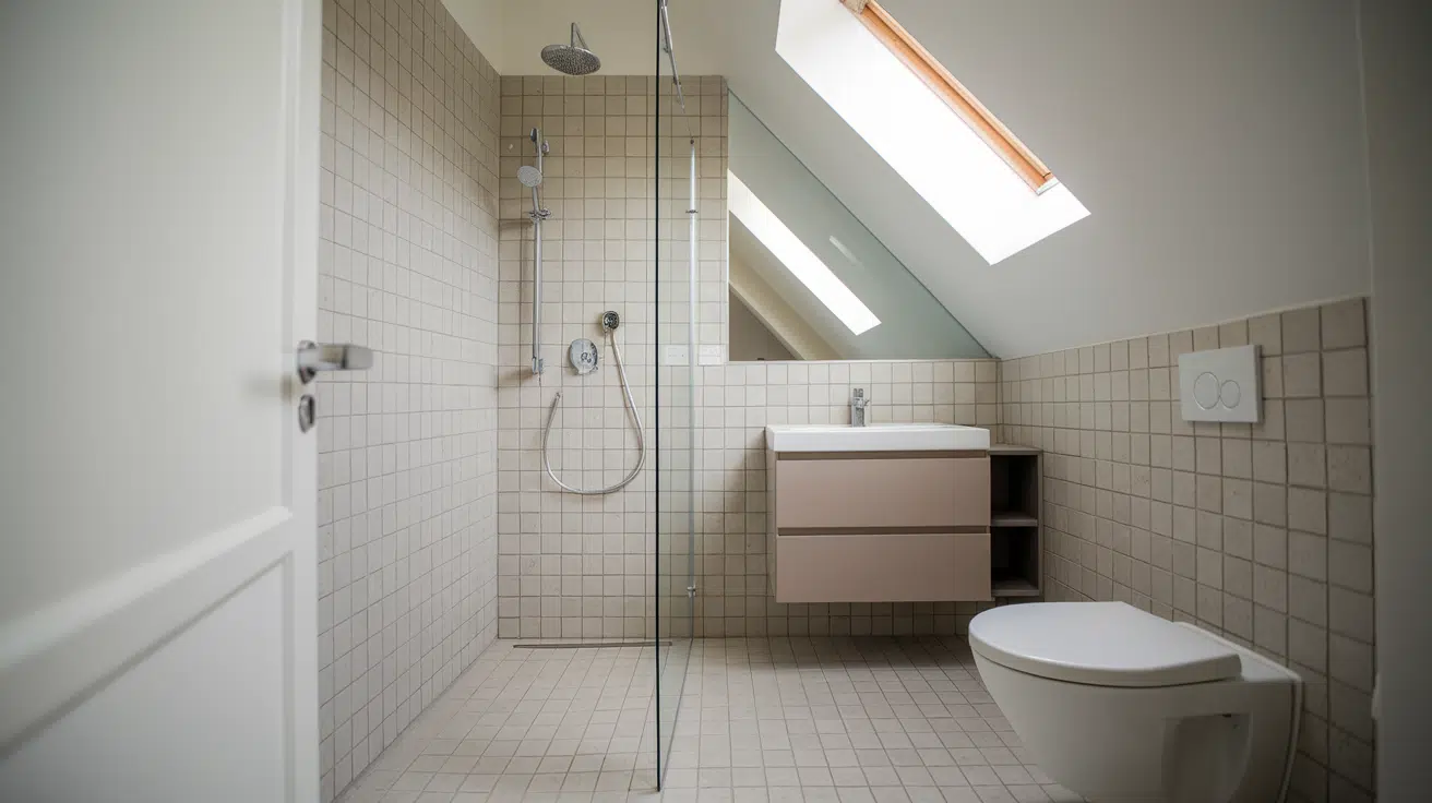 behind door layout small bathroom walk in shower idea