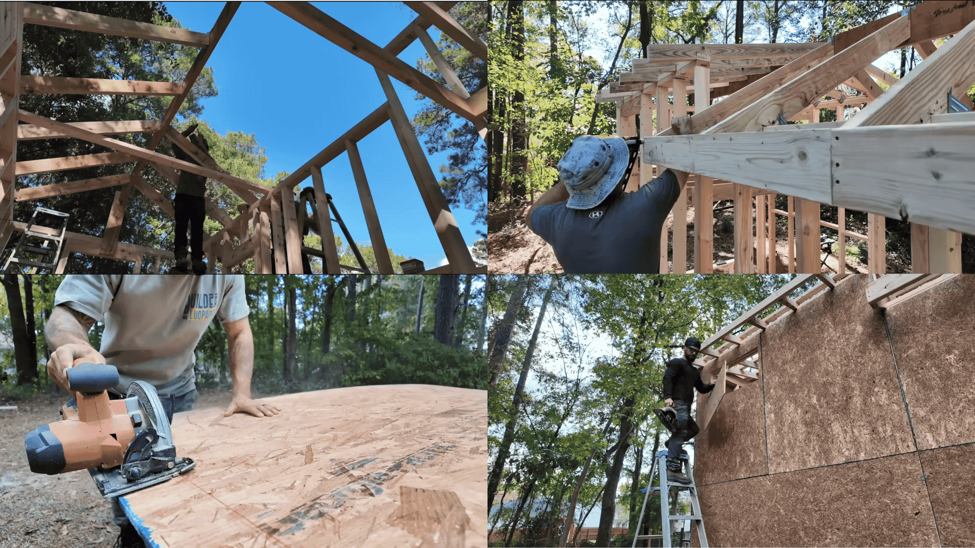 build the roof and sheathing how to build a tiny home