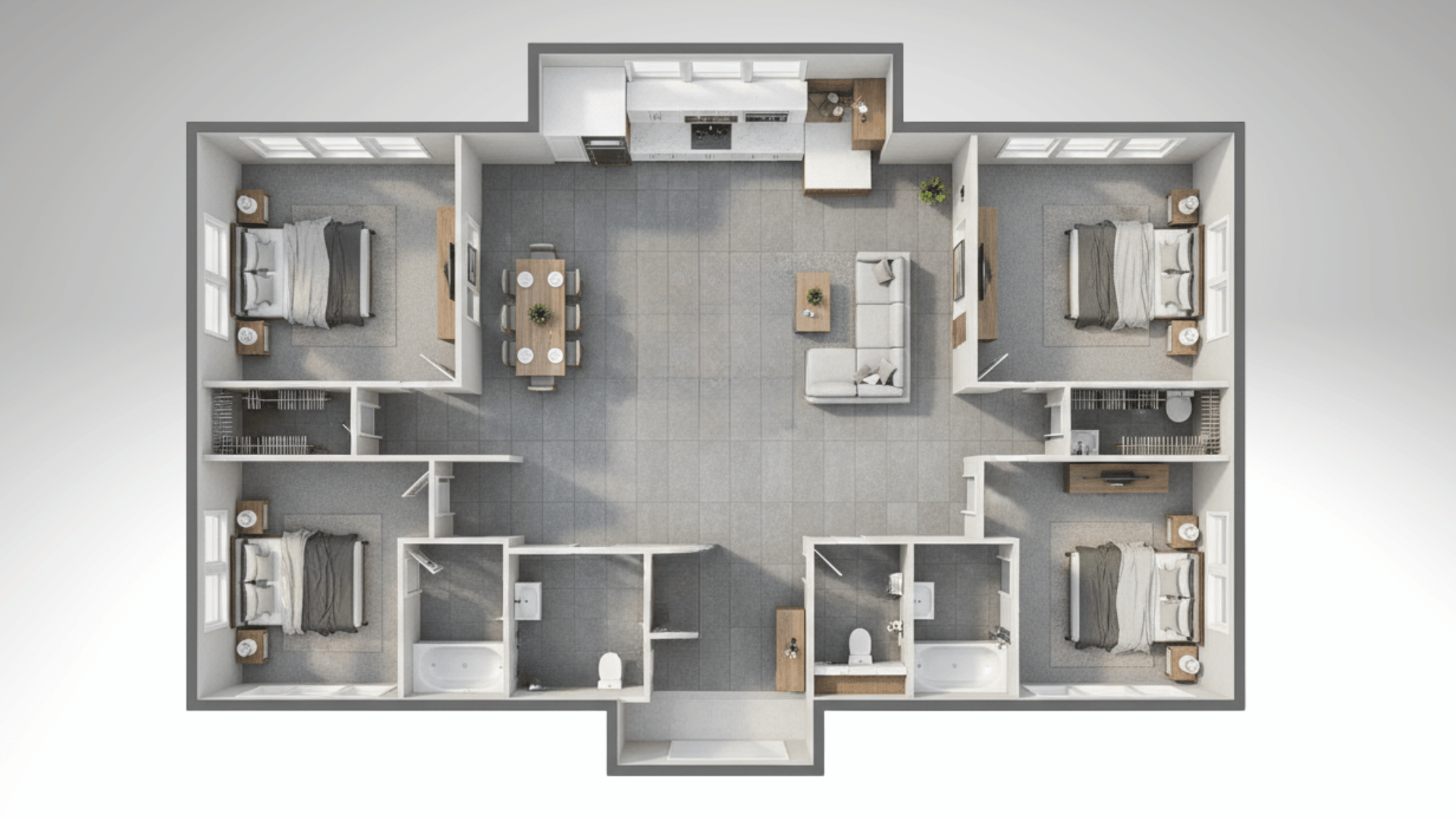 central kitchen plans