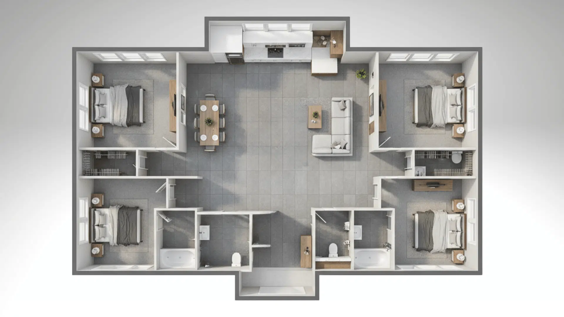 central kitchen plans