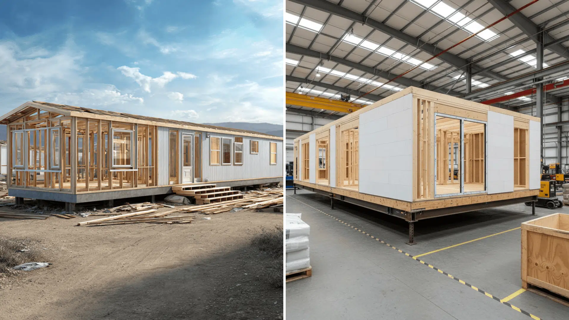 construction differences between mobile manufactured homes