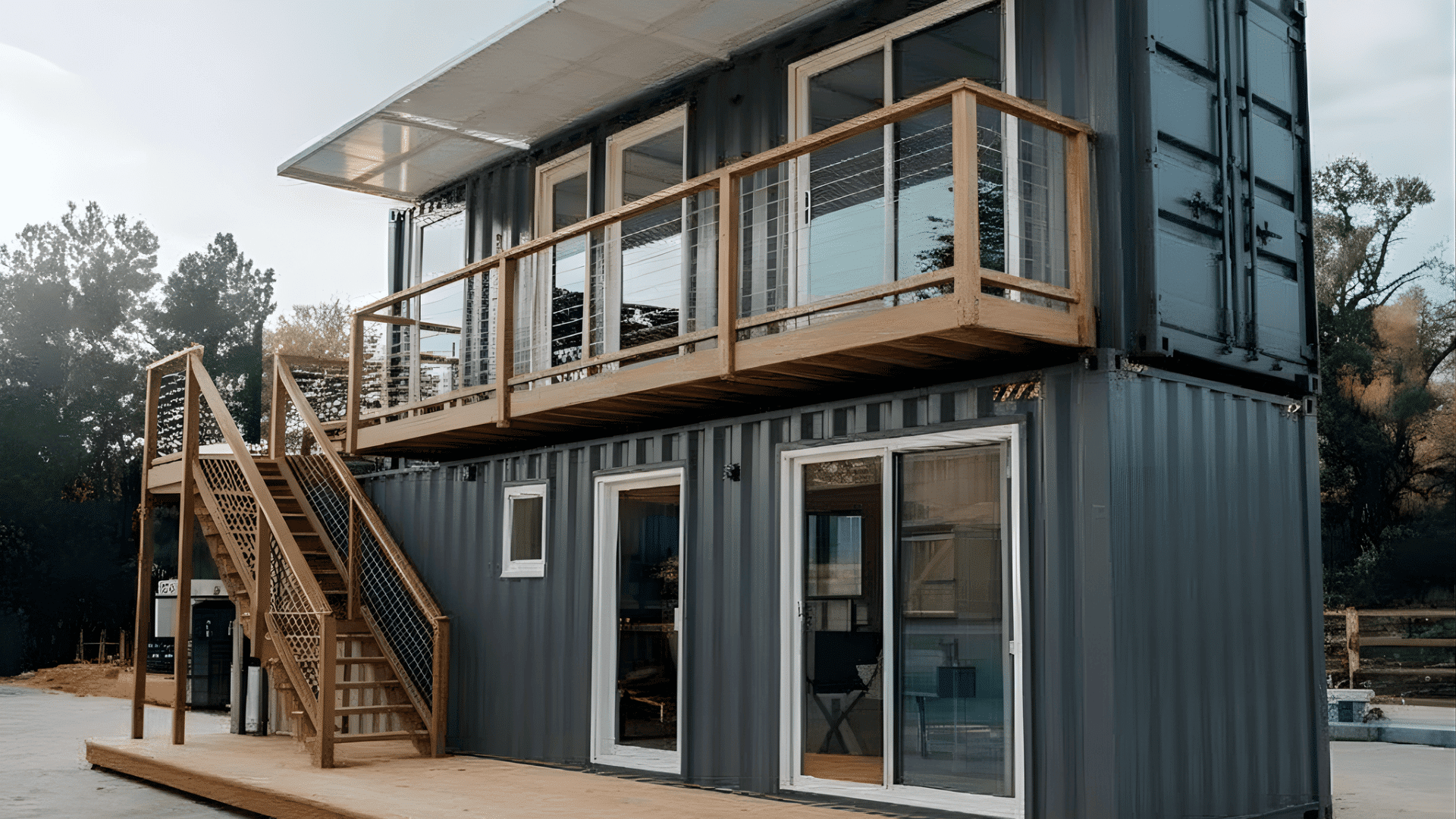 double story container home