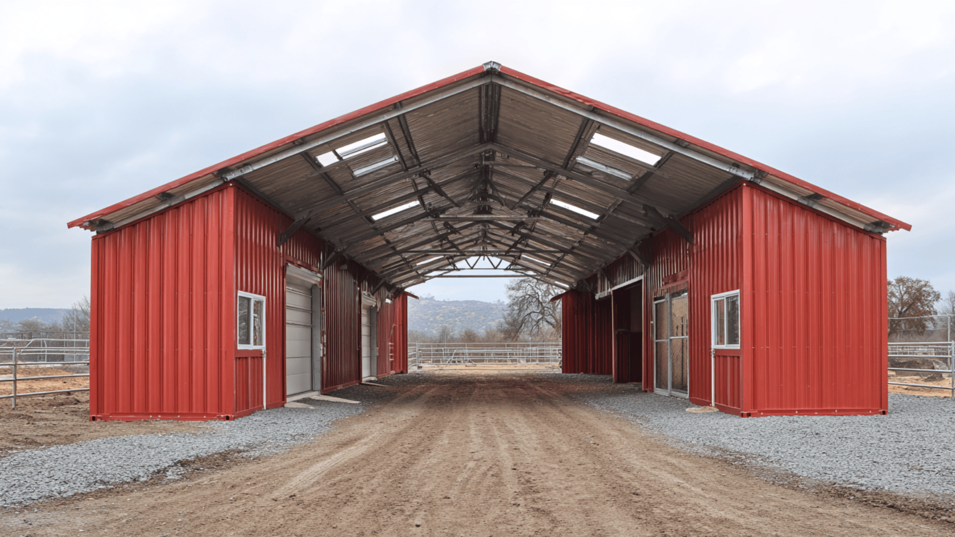 drive through container barn