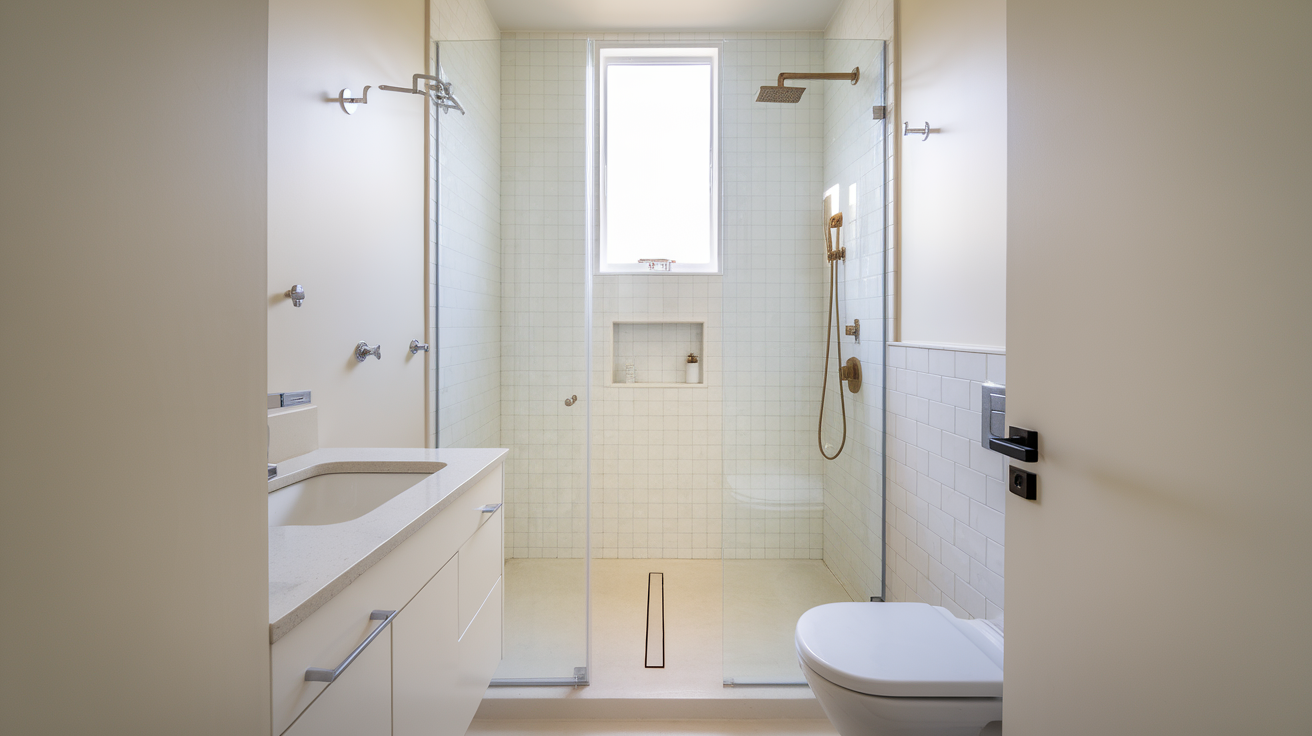 end wall layout small bathroom walk in shower idea