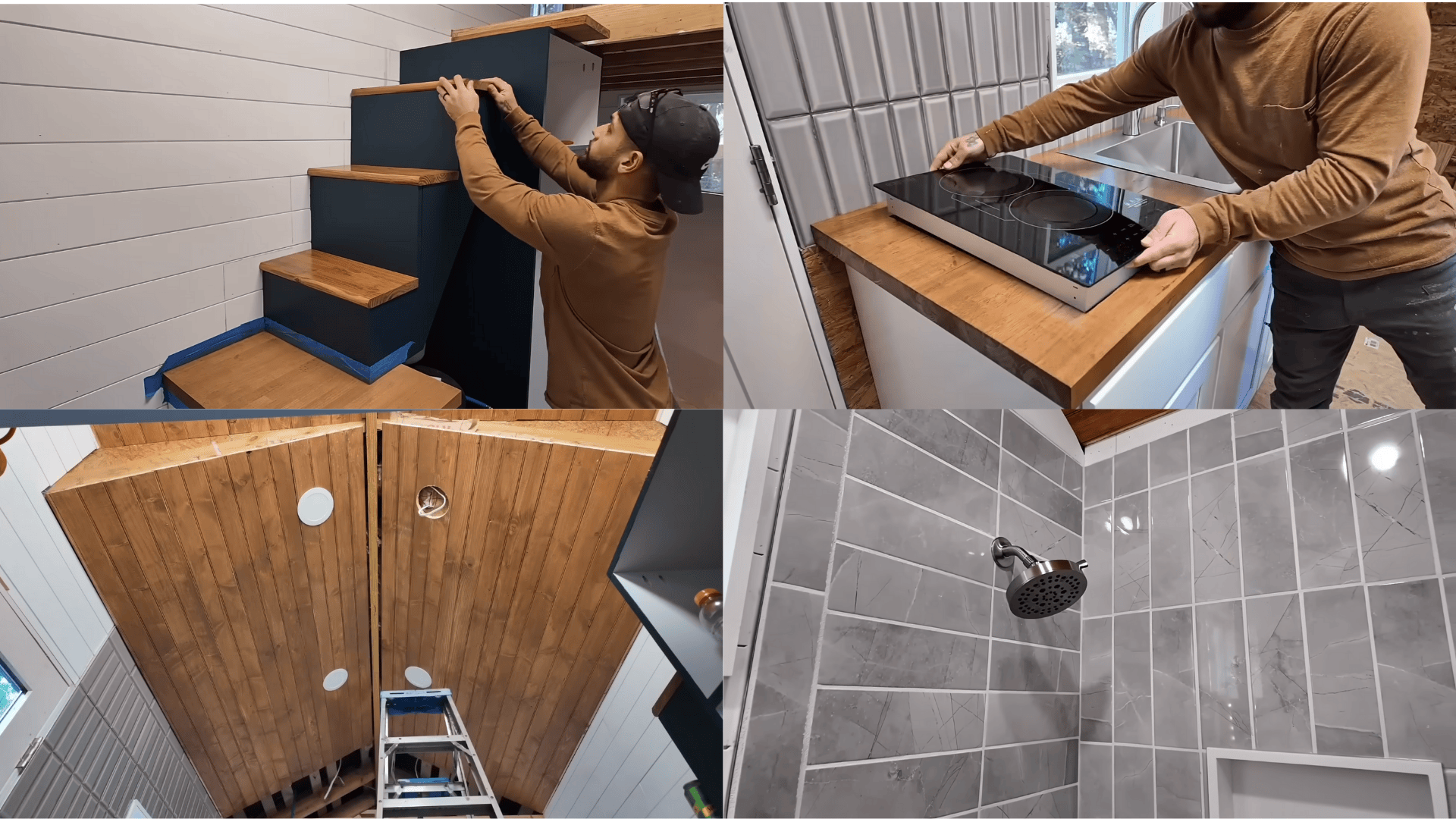 finish bathroom hvac and final toucheshow to build a tiny home