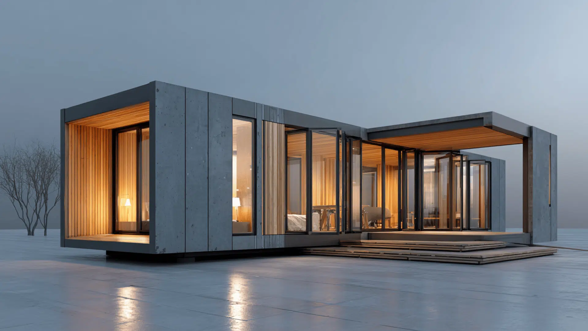 fold out modular plan