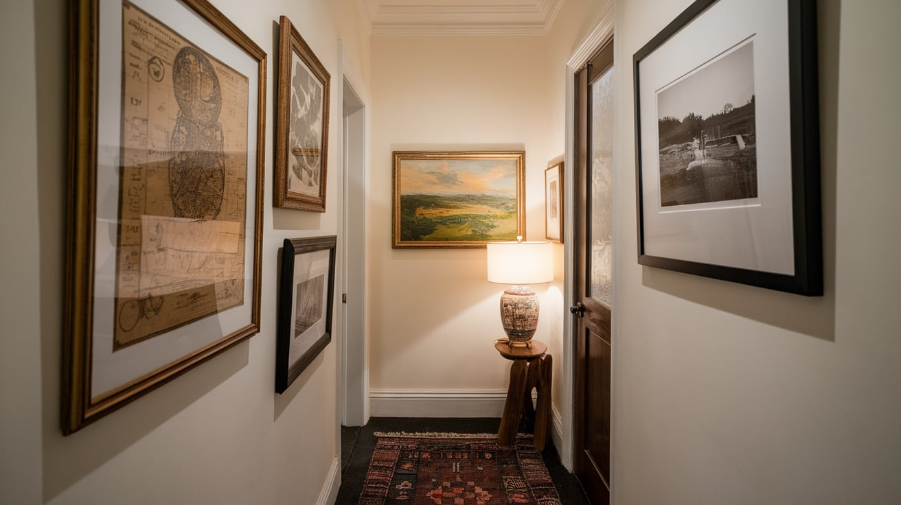 gallery wall to add character tiny house interior