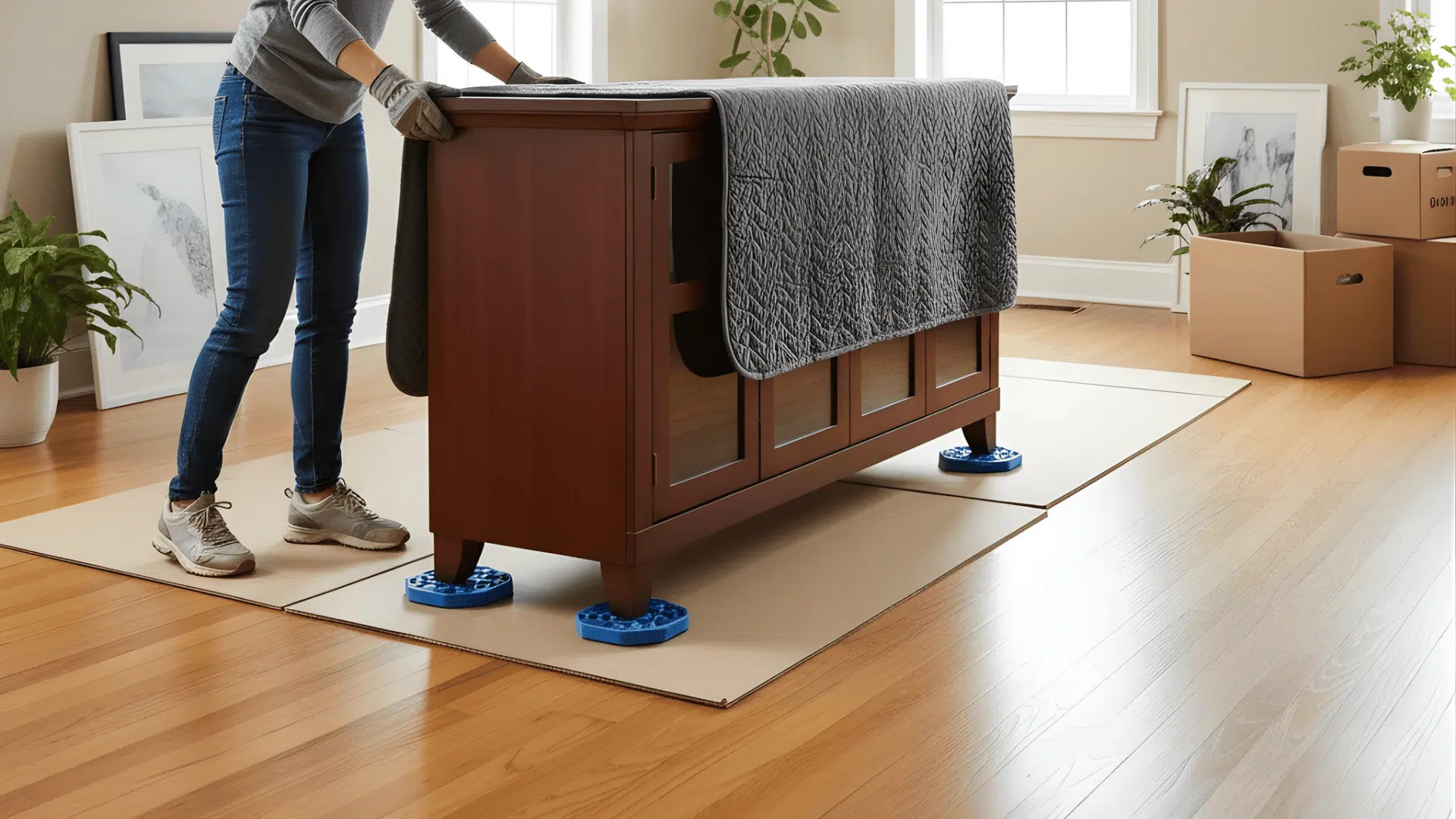 how to move heavy furniture by yourself safely and easily