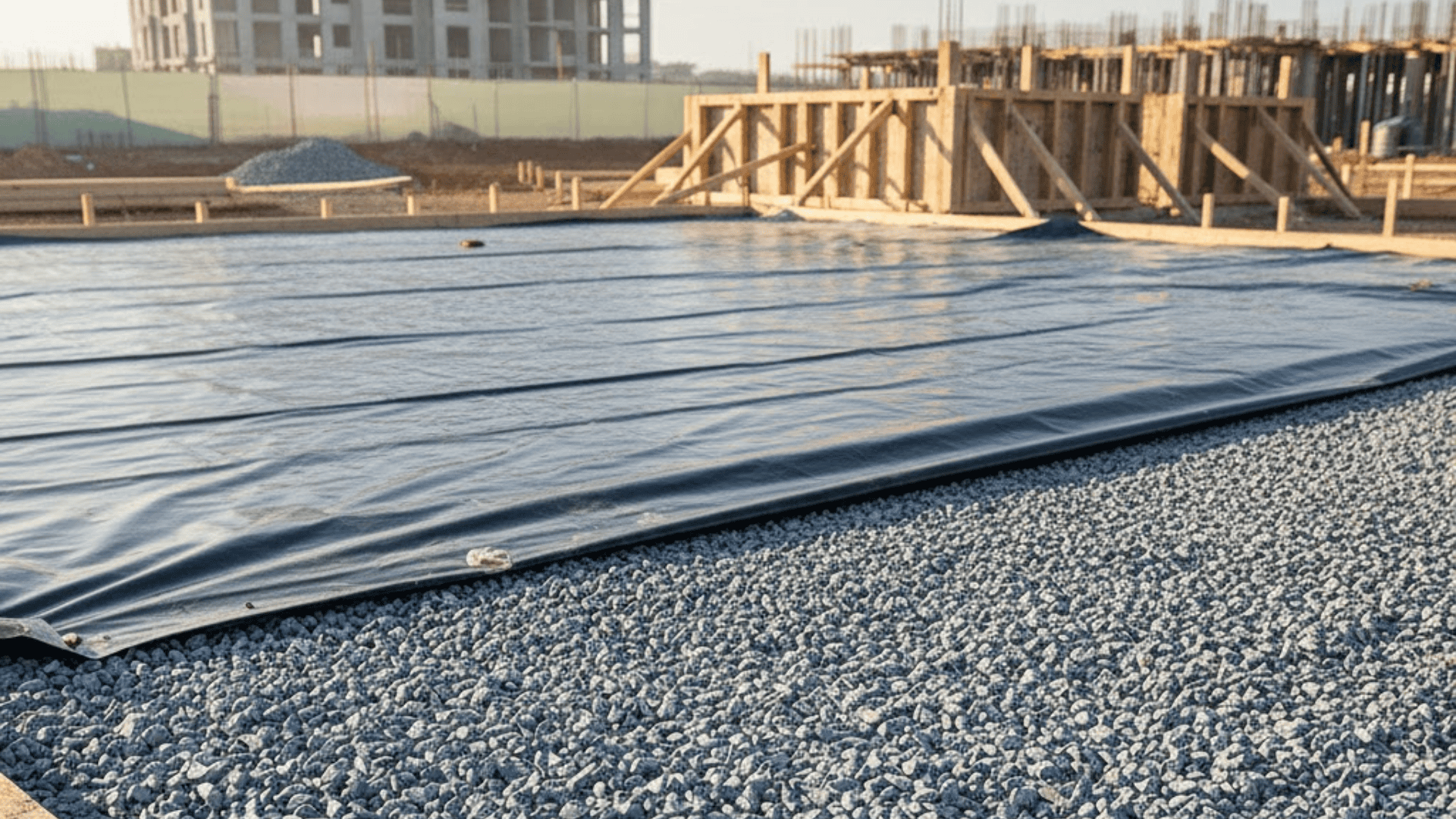 install a moisture barrier