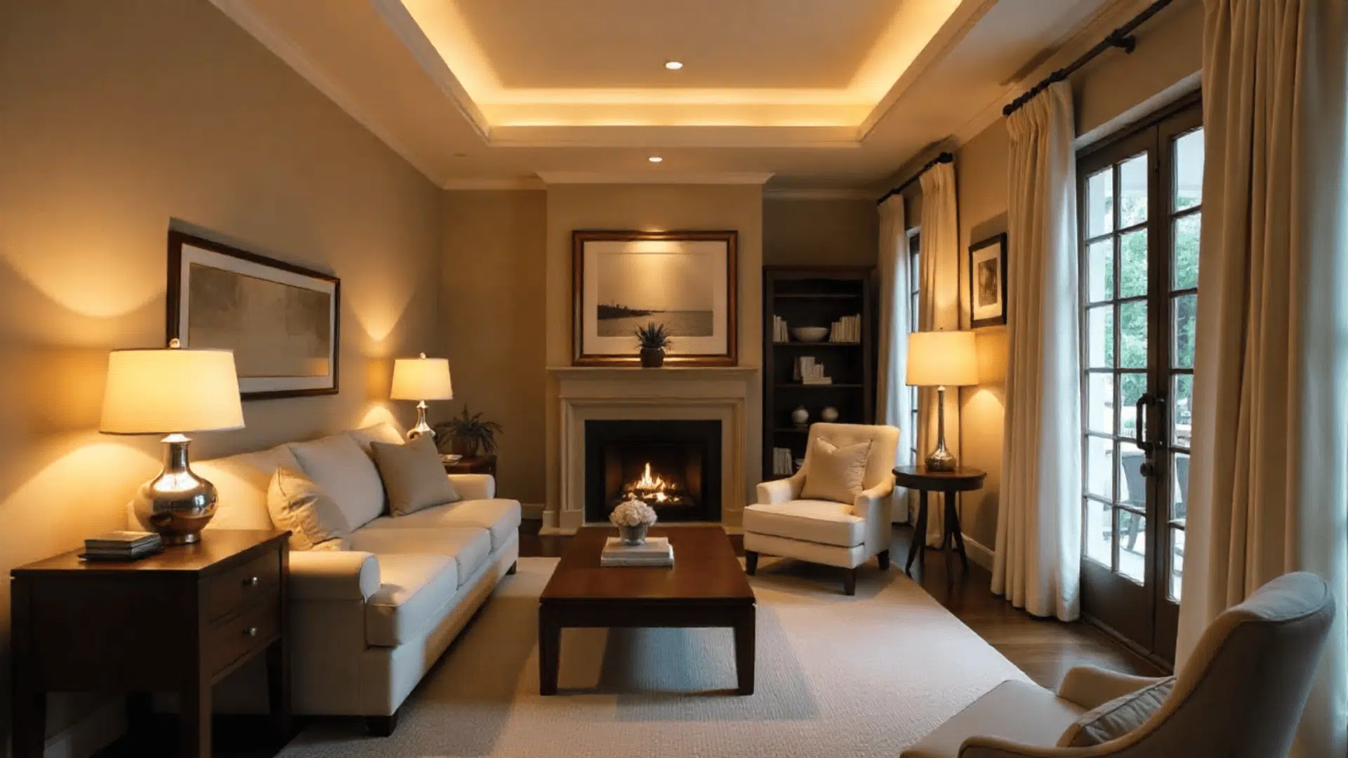 layered lighting plan for depth