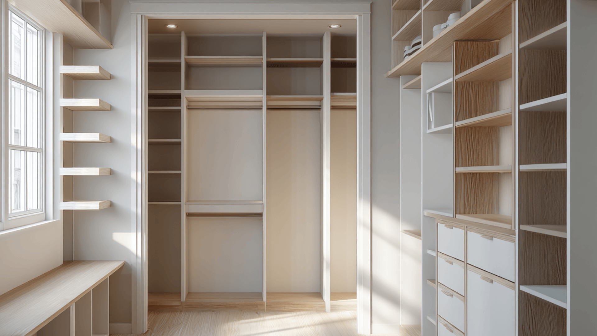 layout small closet design