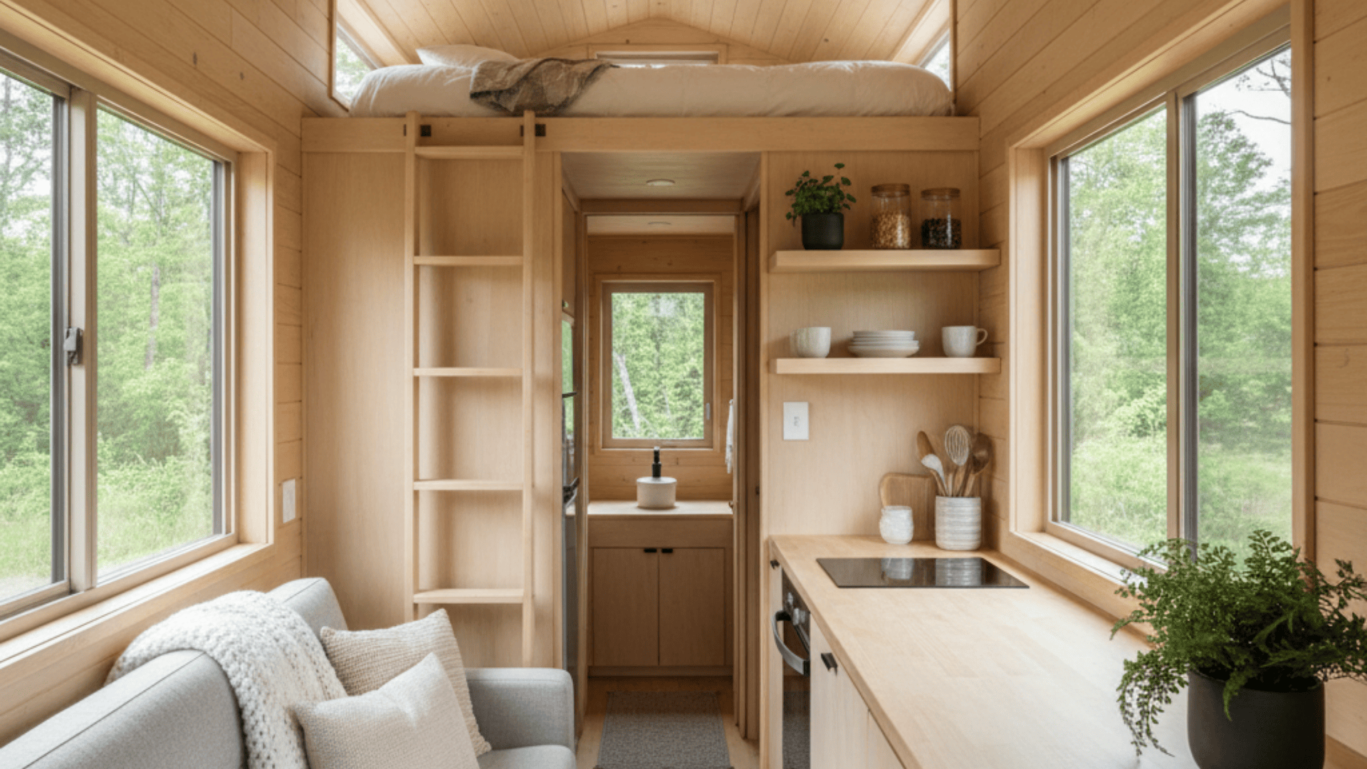 living comfortably in a tiny home
