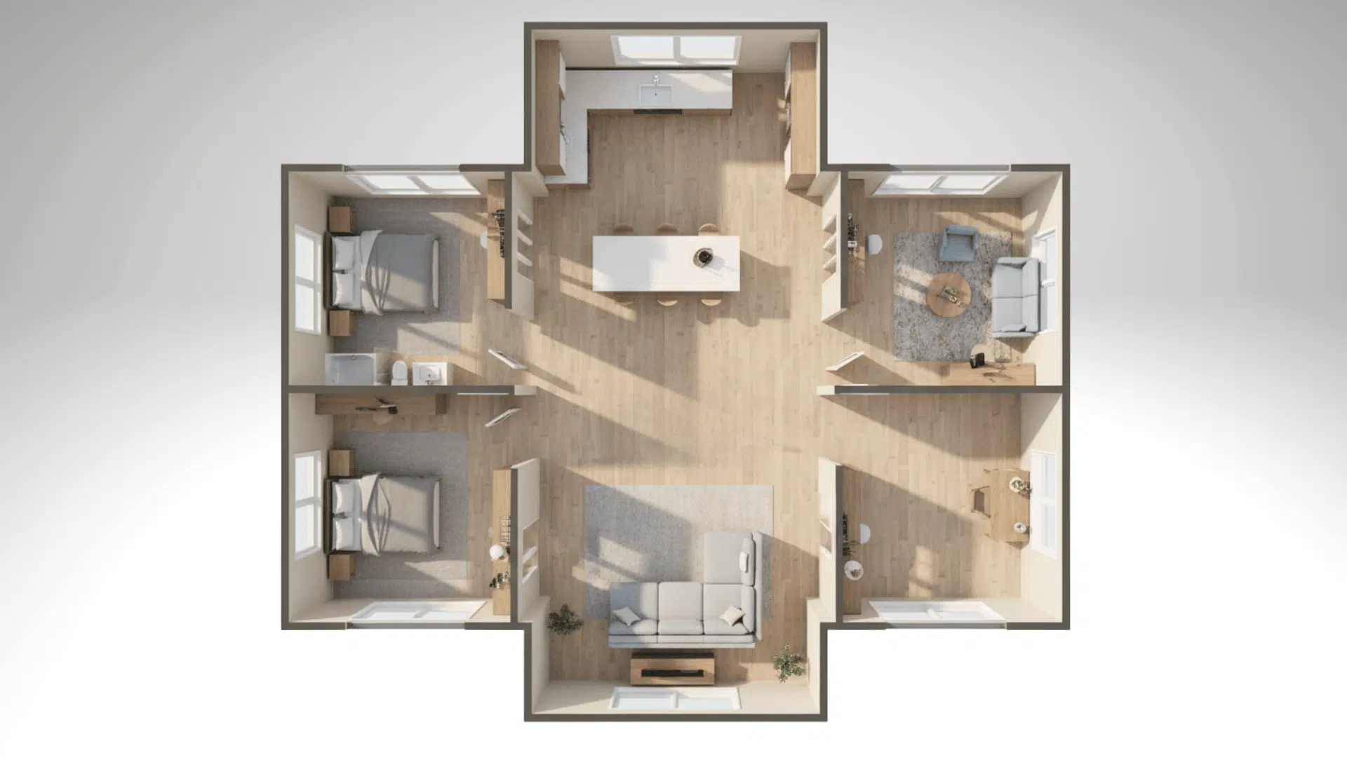 multi living space designs