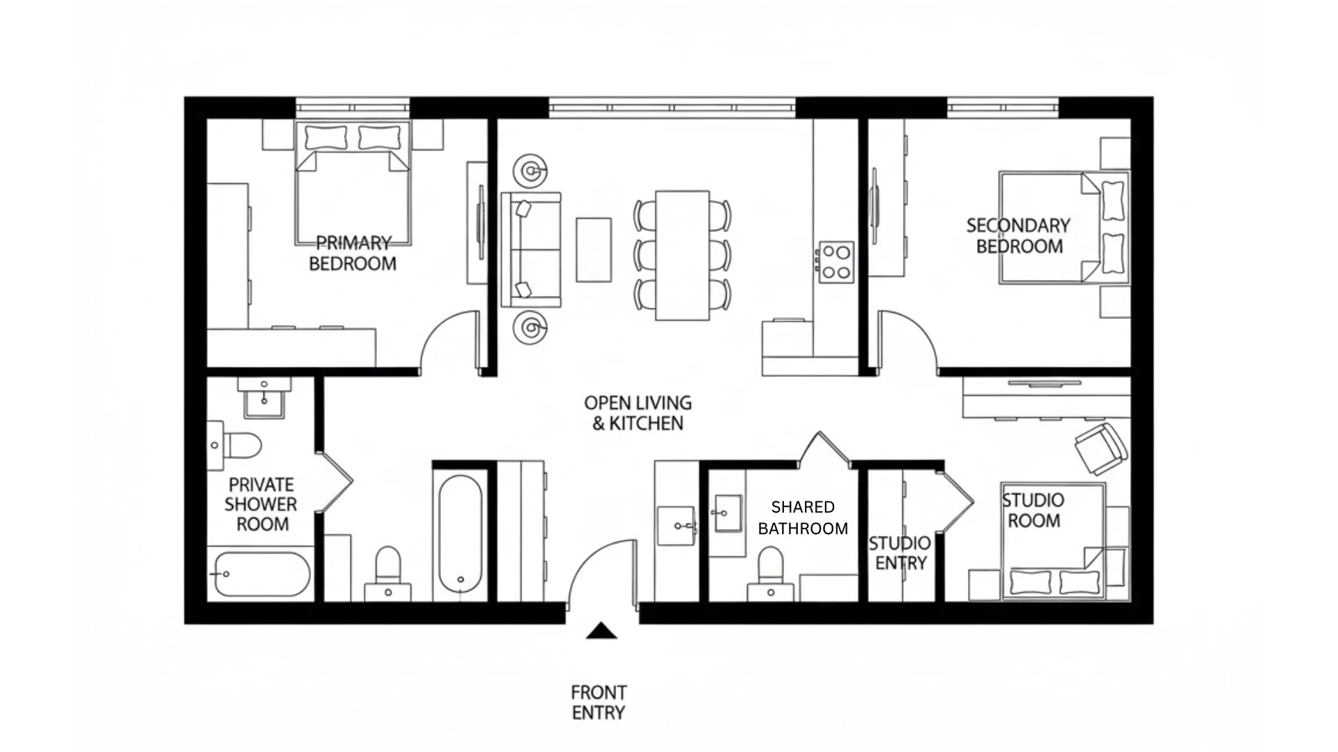 multigenerational suite small house floor plans