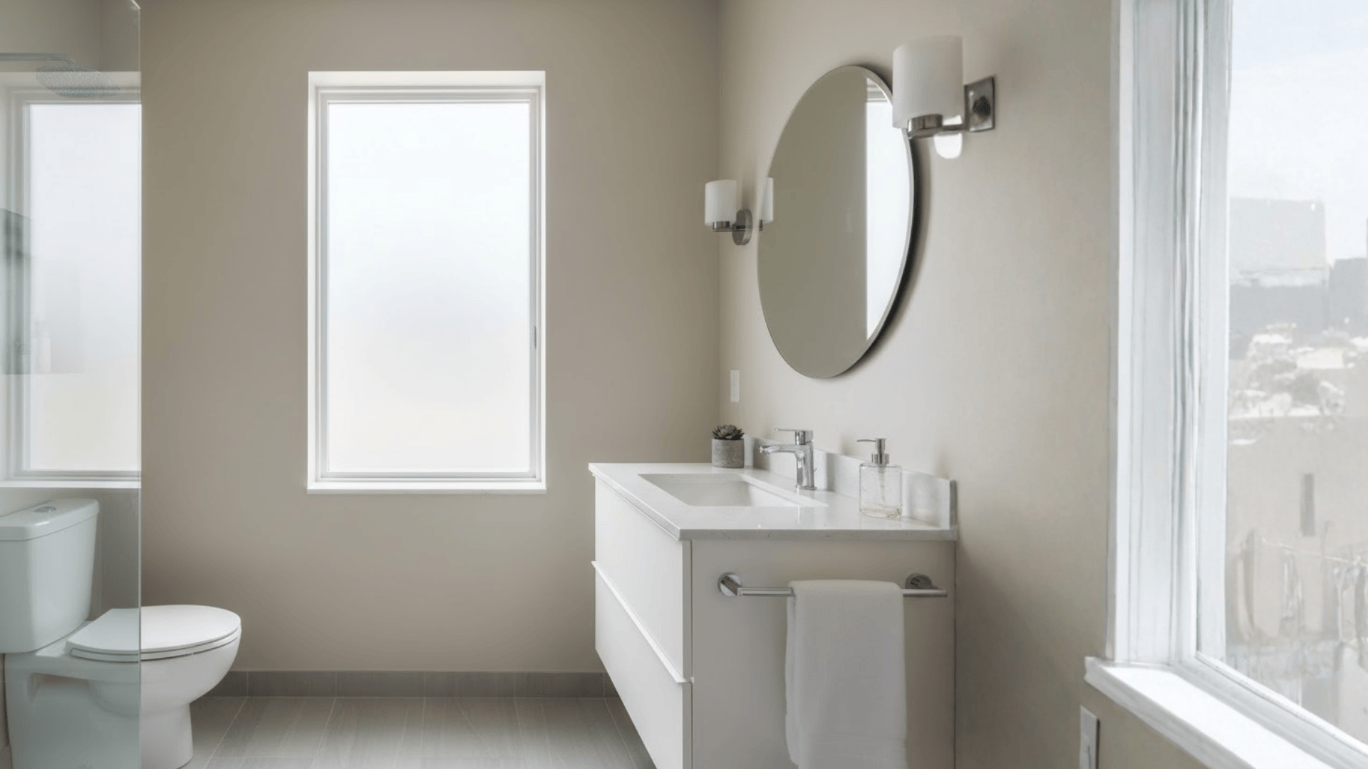 paint the walls or vanity