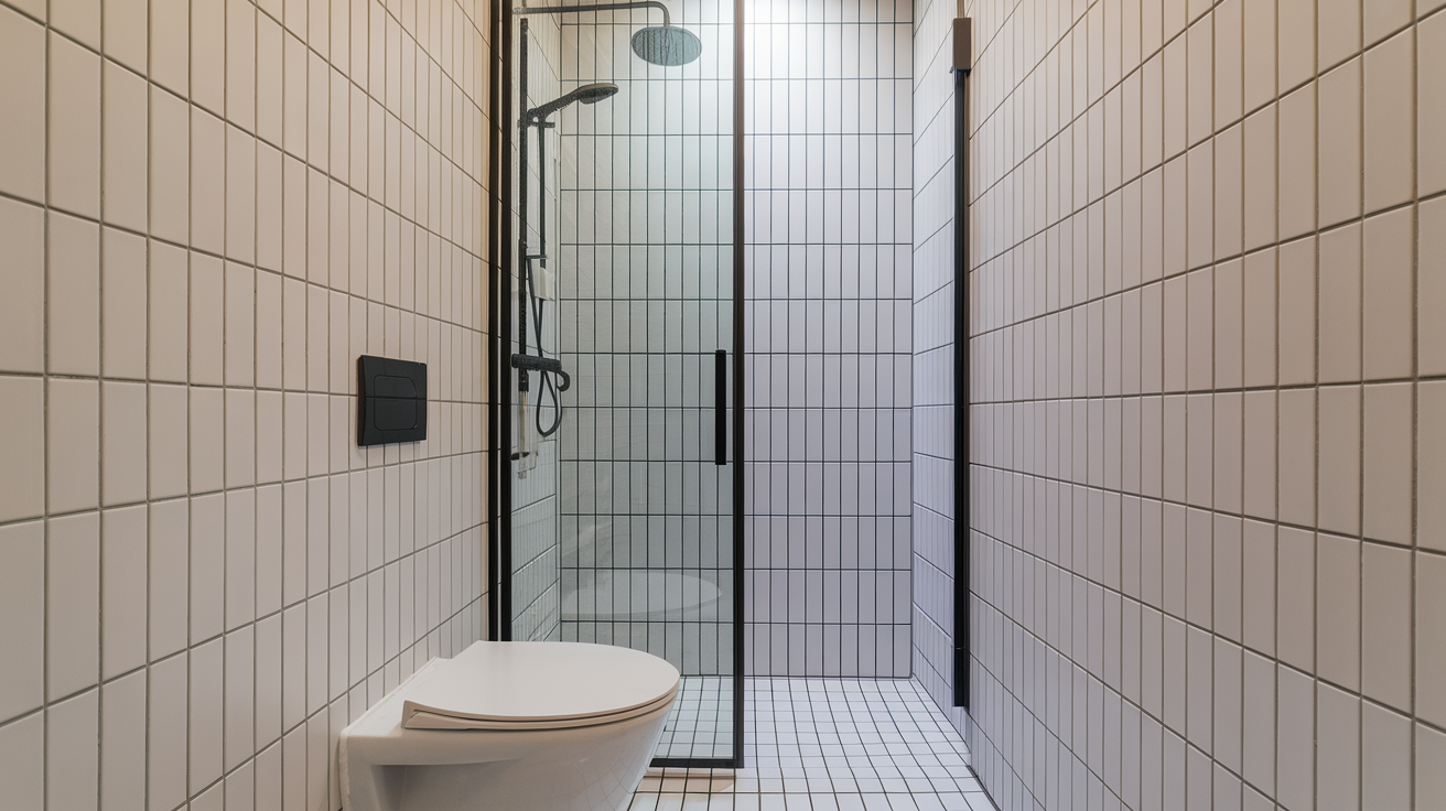 phone booth shower small bathroom walk in shower idea