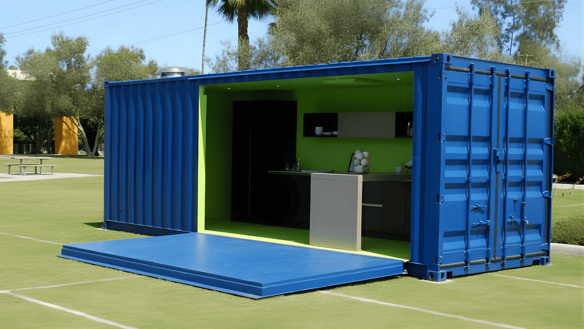 portable storage containers for temporary storage