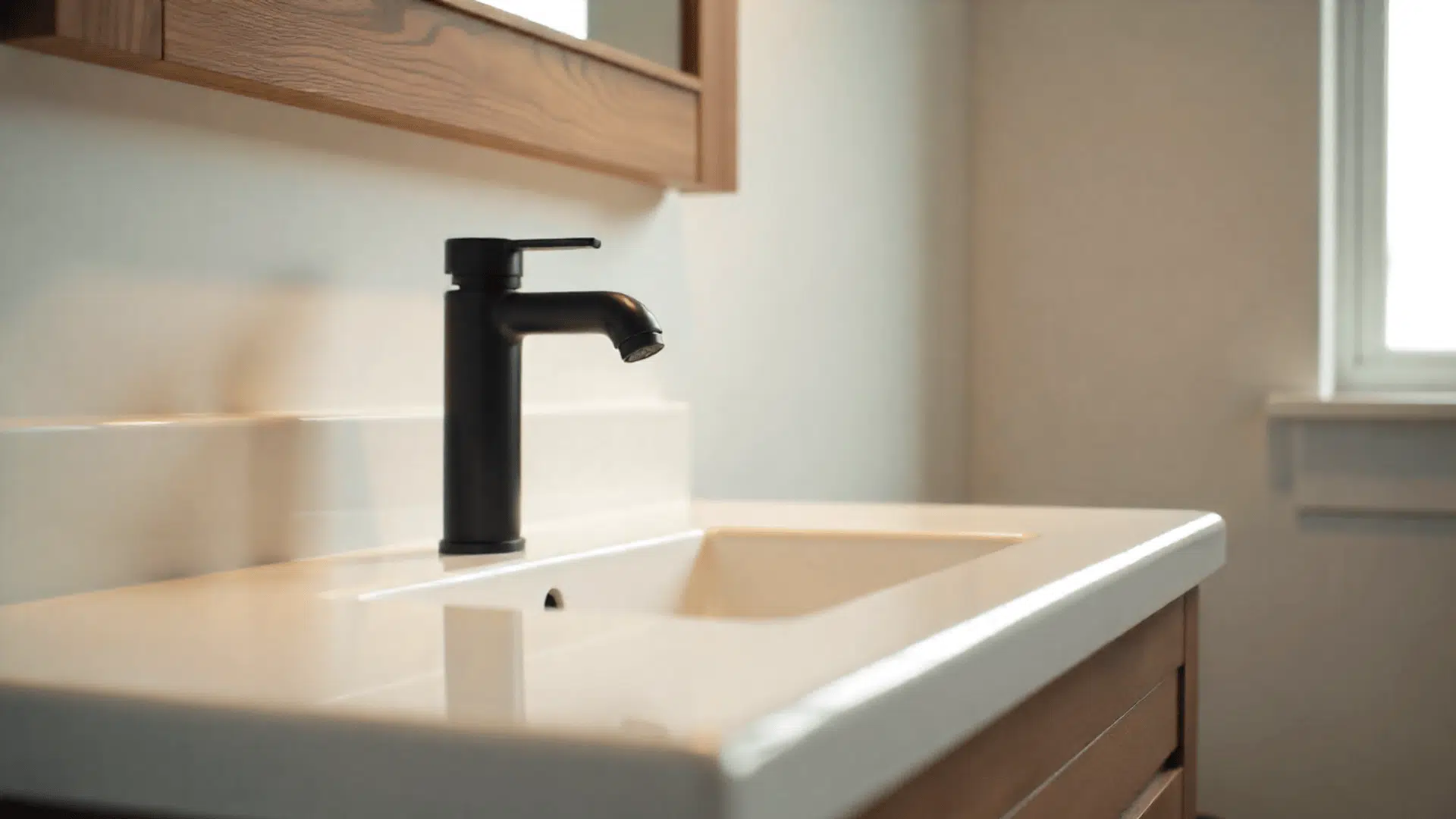 replace the faucet and sink