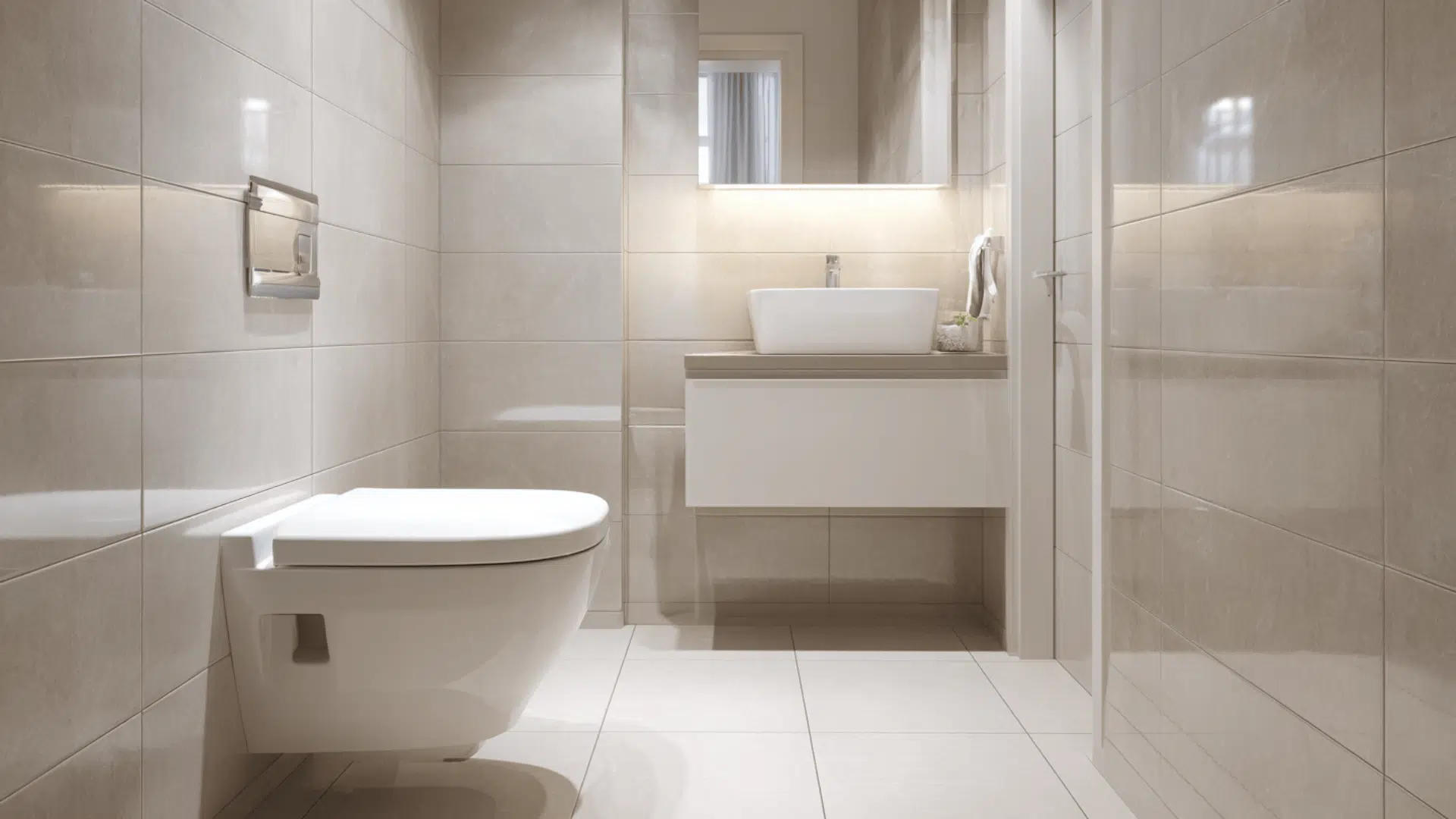 replace the toilet with a compact model