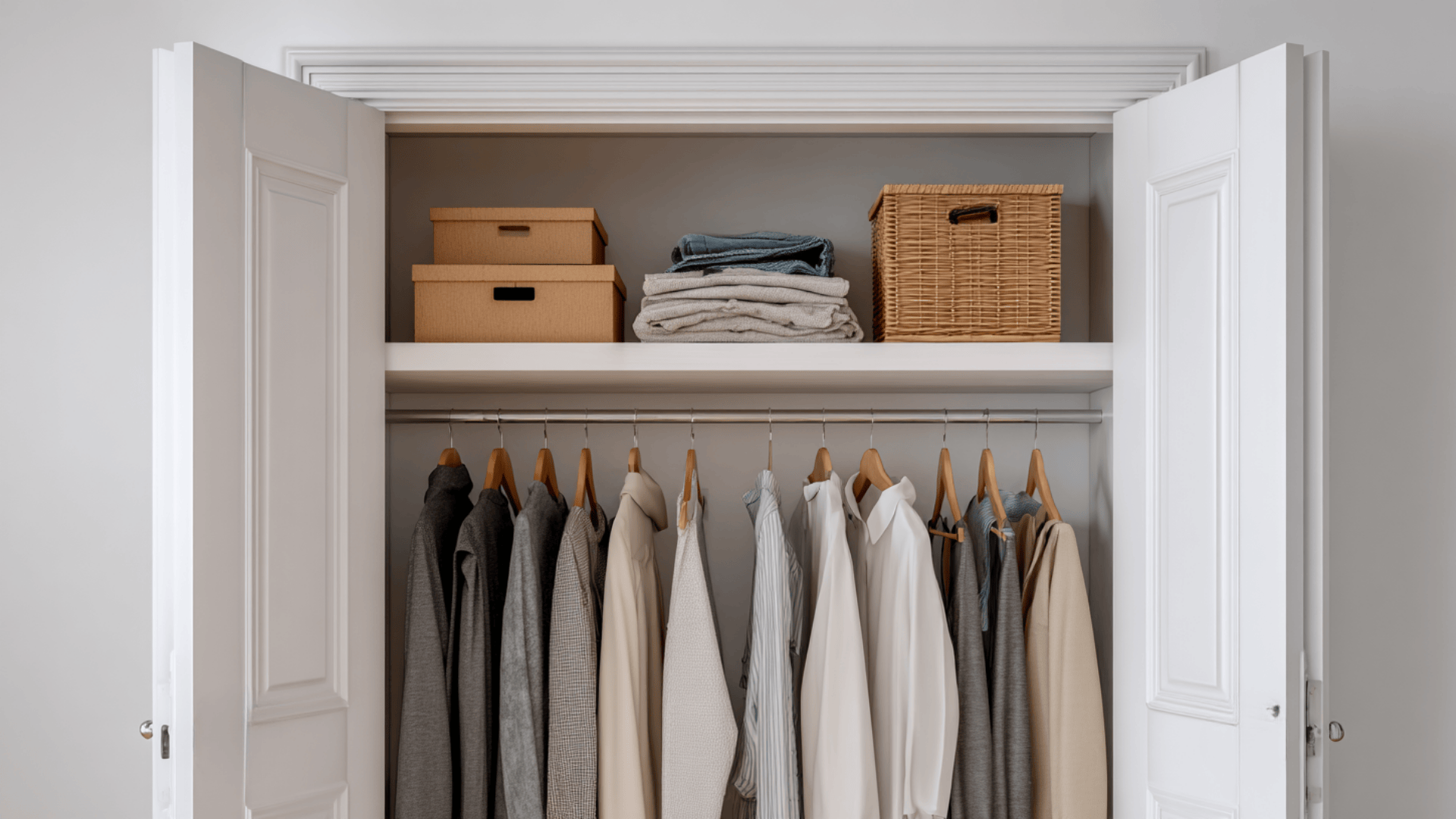 single rod upper shelf layout