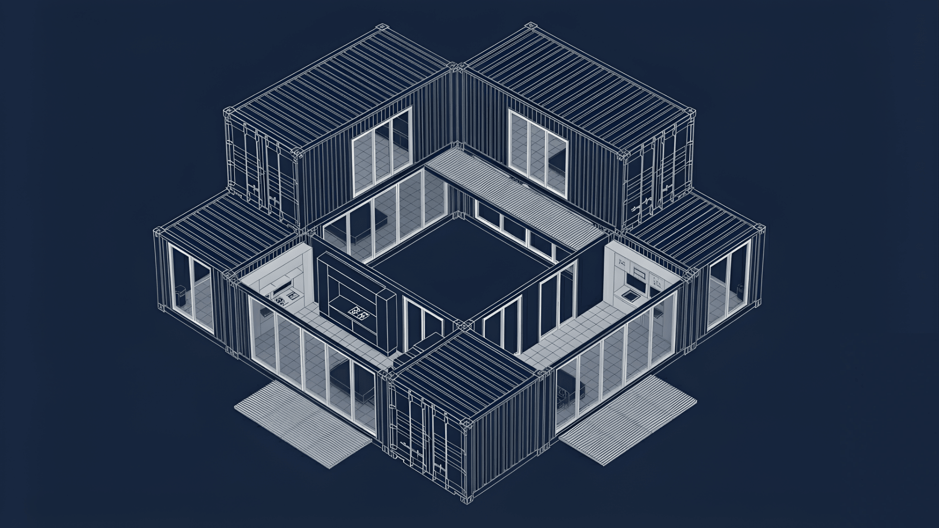 six container modern home