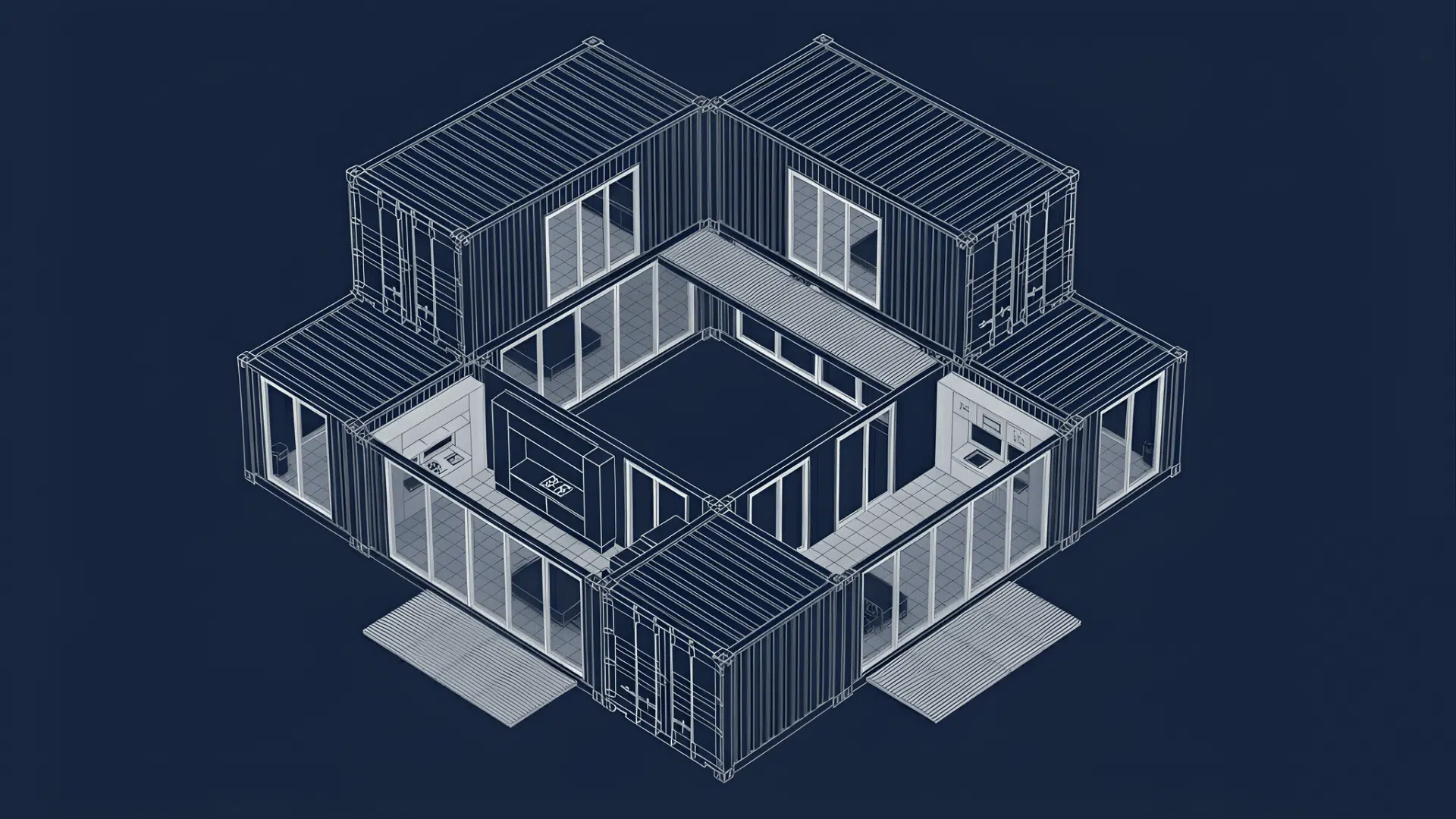 six container modern home