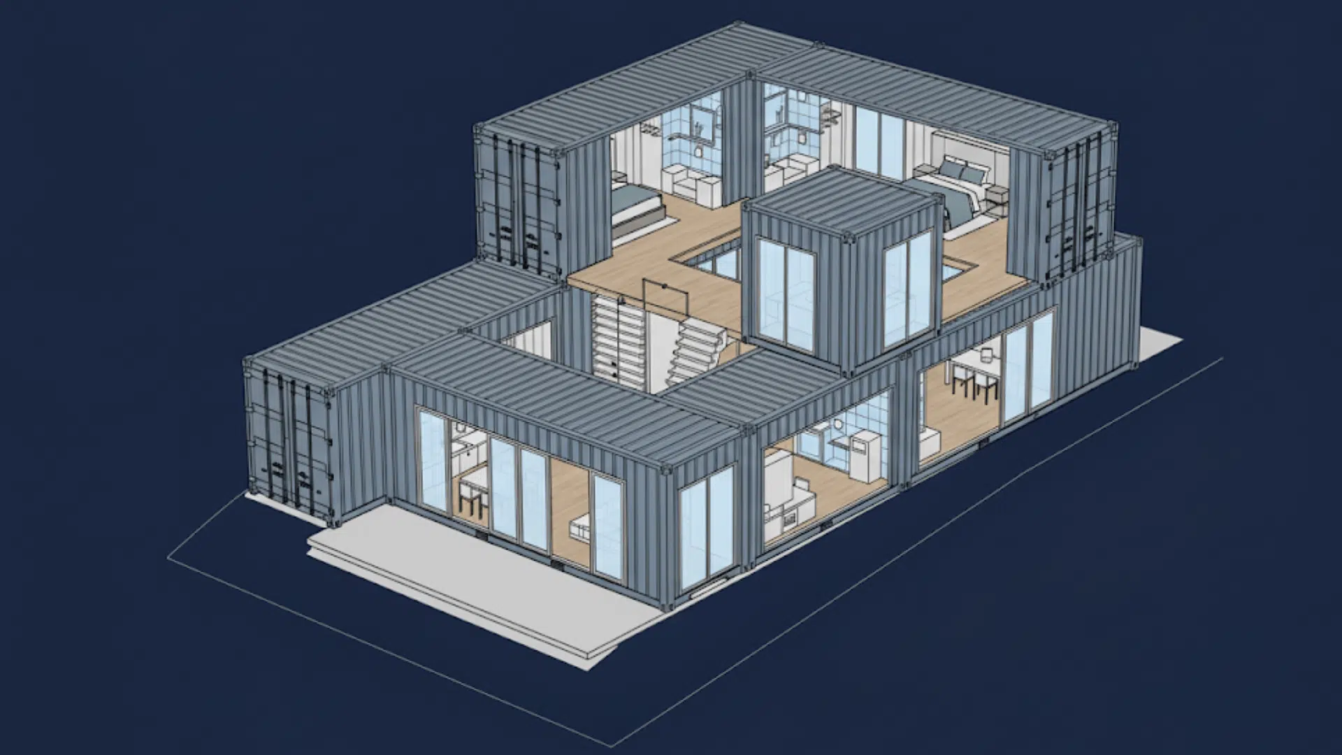 six-container-multi-unit-build