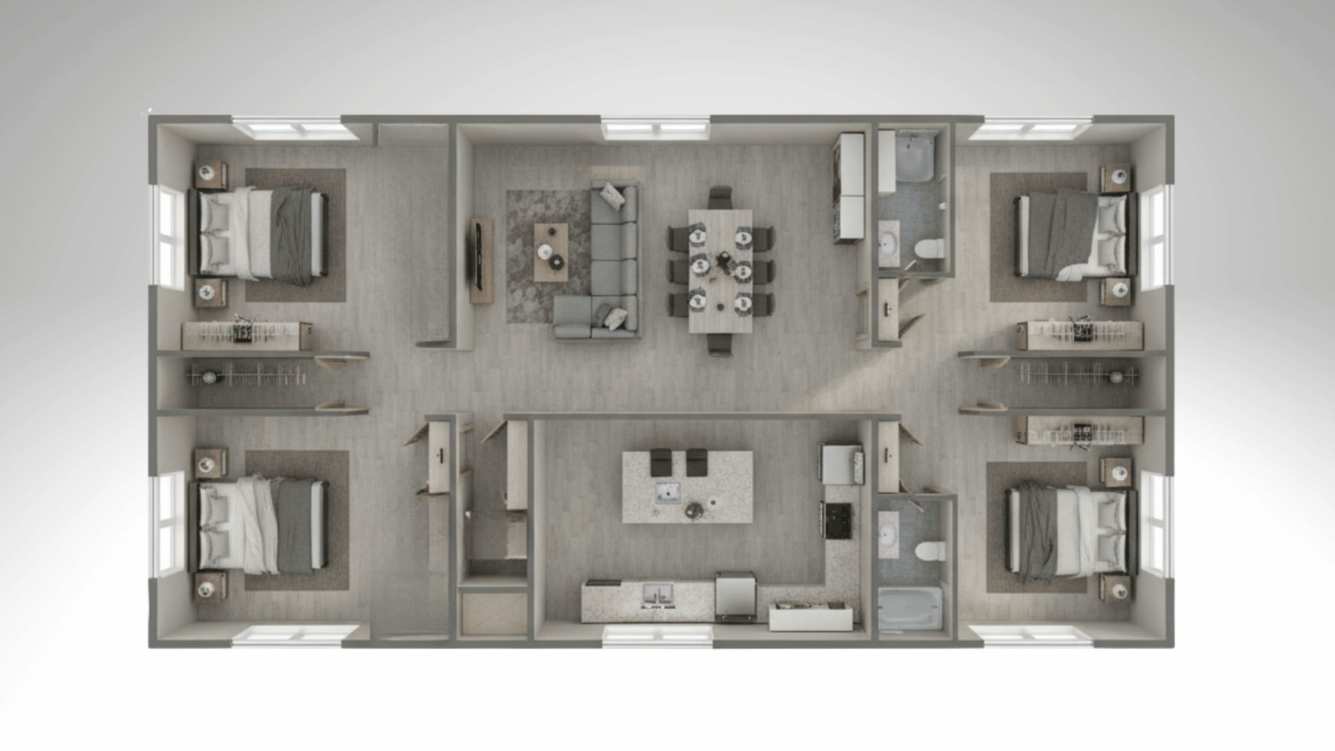 split bedroom plans
