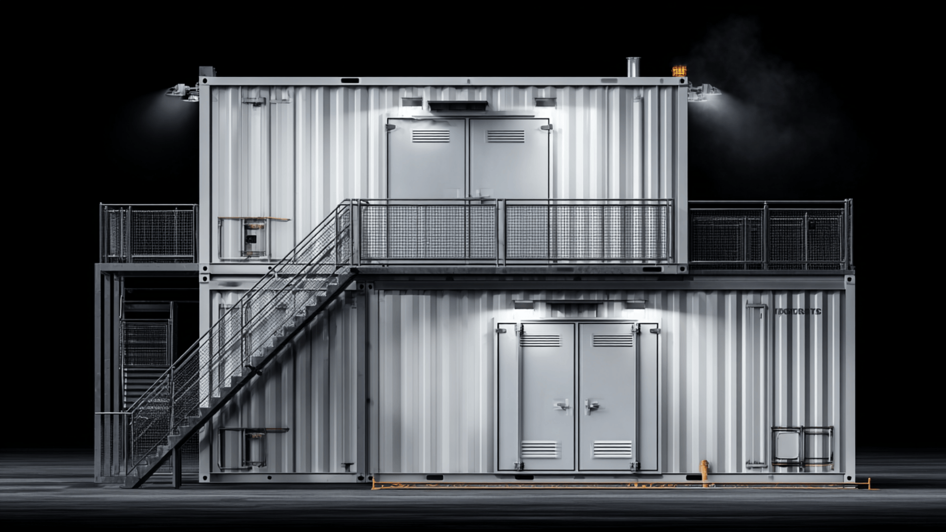 stacked container loft barn