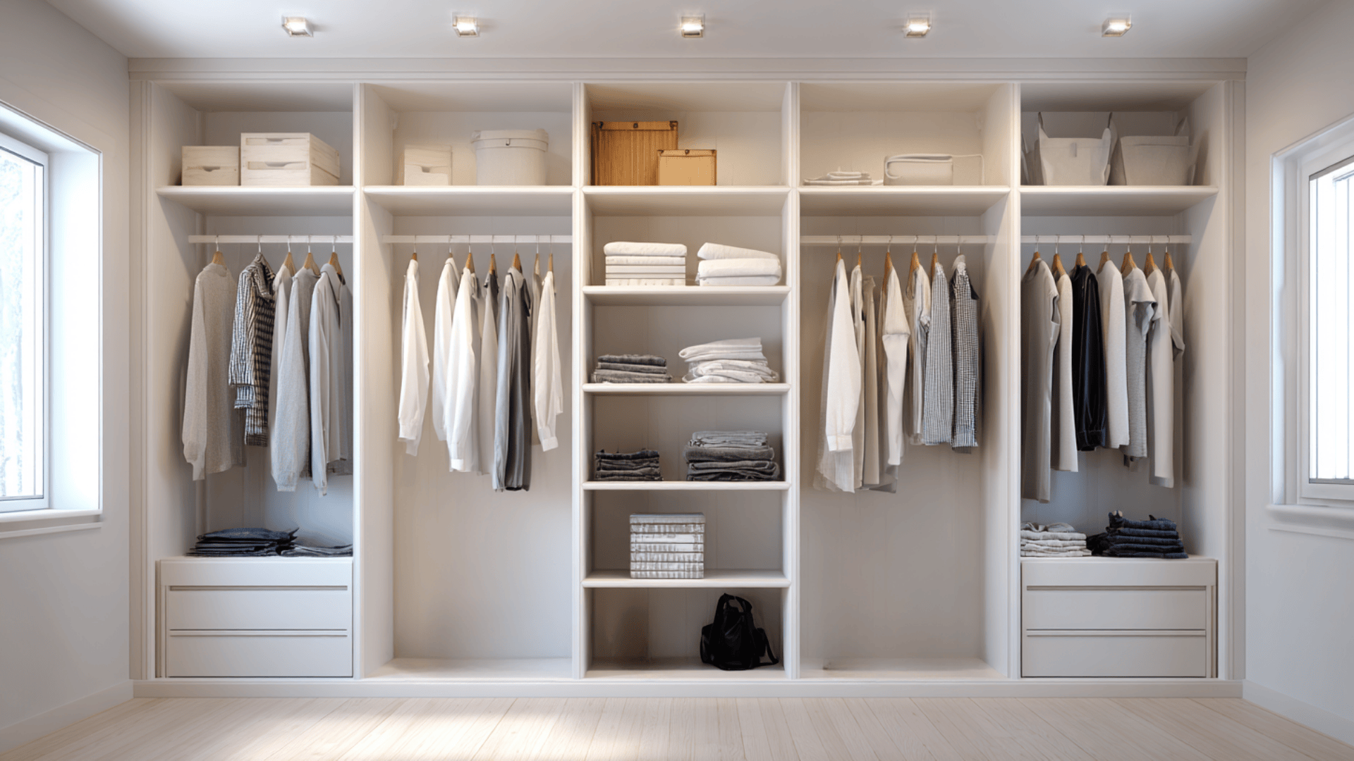 symmetrical hanging layout