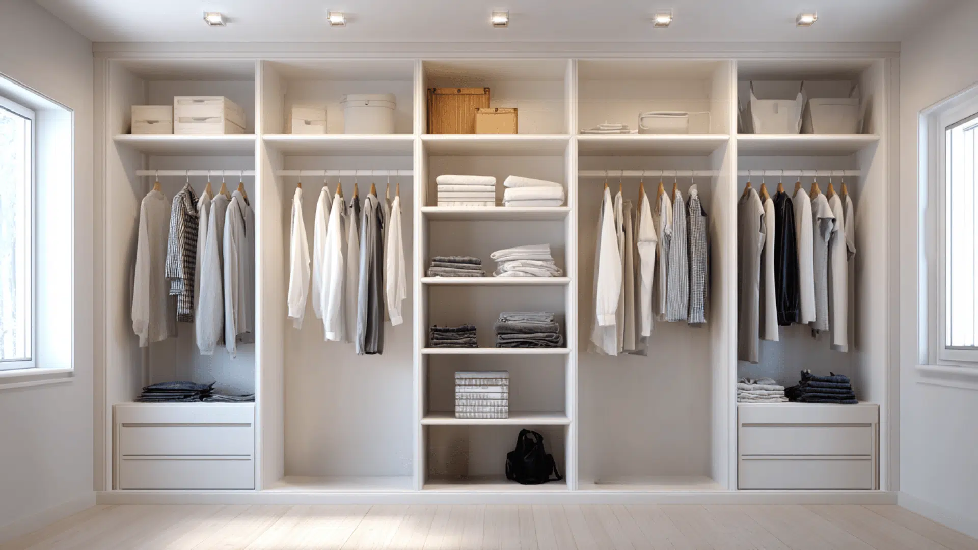 symmetrical hanging layout